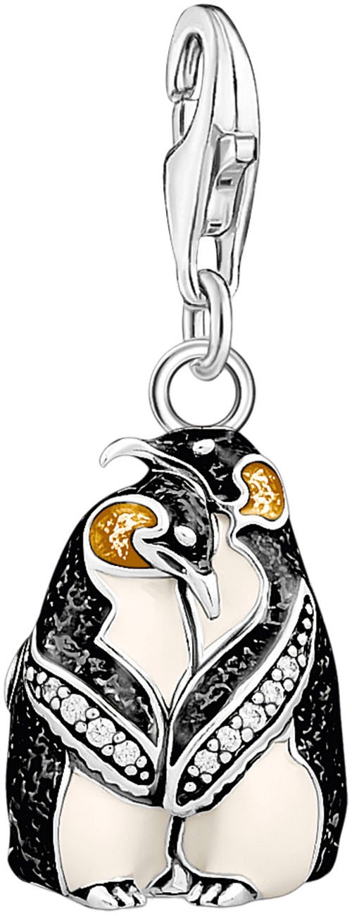 THOMAS SABO Charm-Einhänger »Pinguine, 1909-691-7«, mit Zirkonia (synth.)