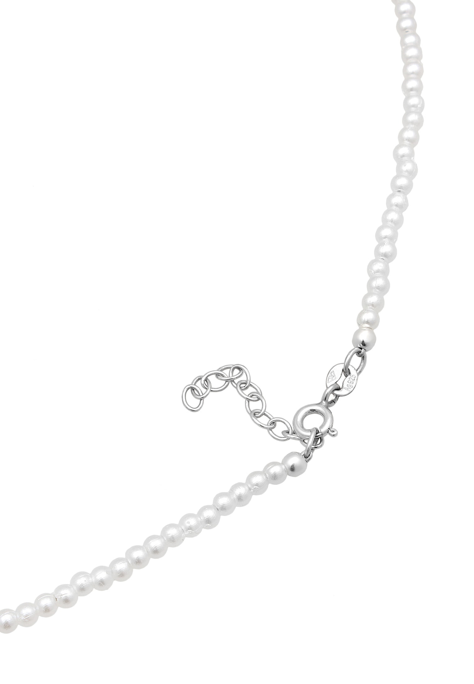 Elli Choker »Halskette Choker Yin Yang Glasperlen 925 Sterling Silber«