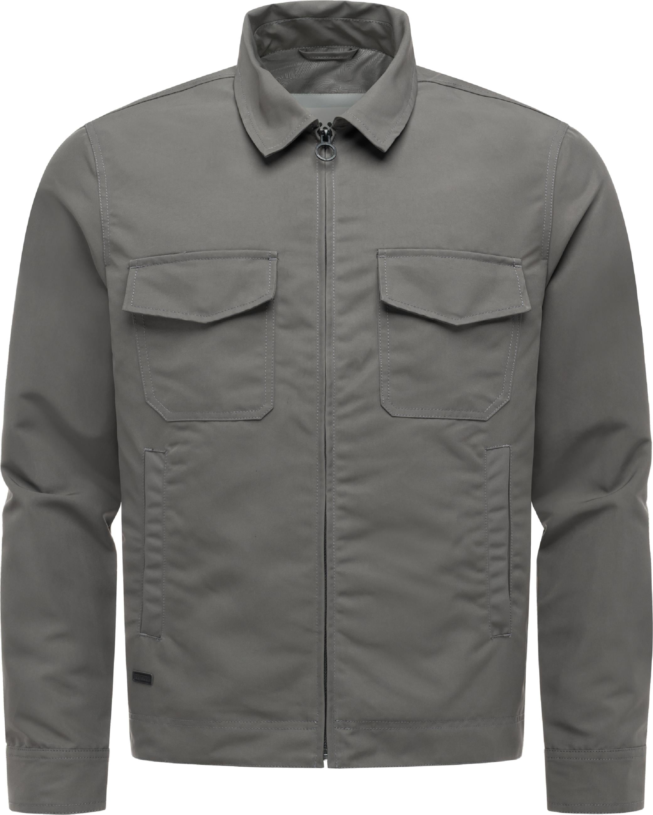 Ragwear Hemdjacke »Outdoorjacke Dyphner YOUMODO« ohne Kapuze Wasserabweisende Übergangsjacke mit Hemdkragen