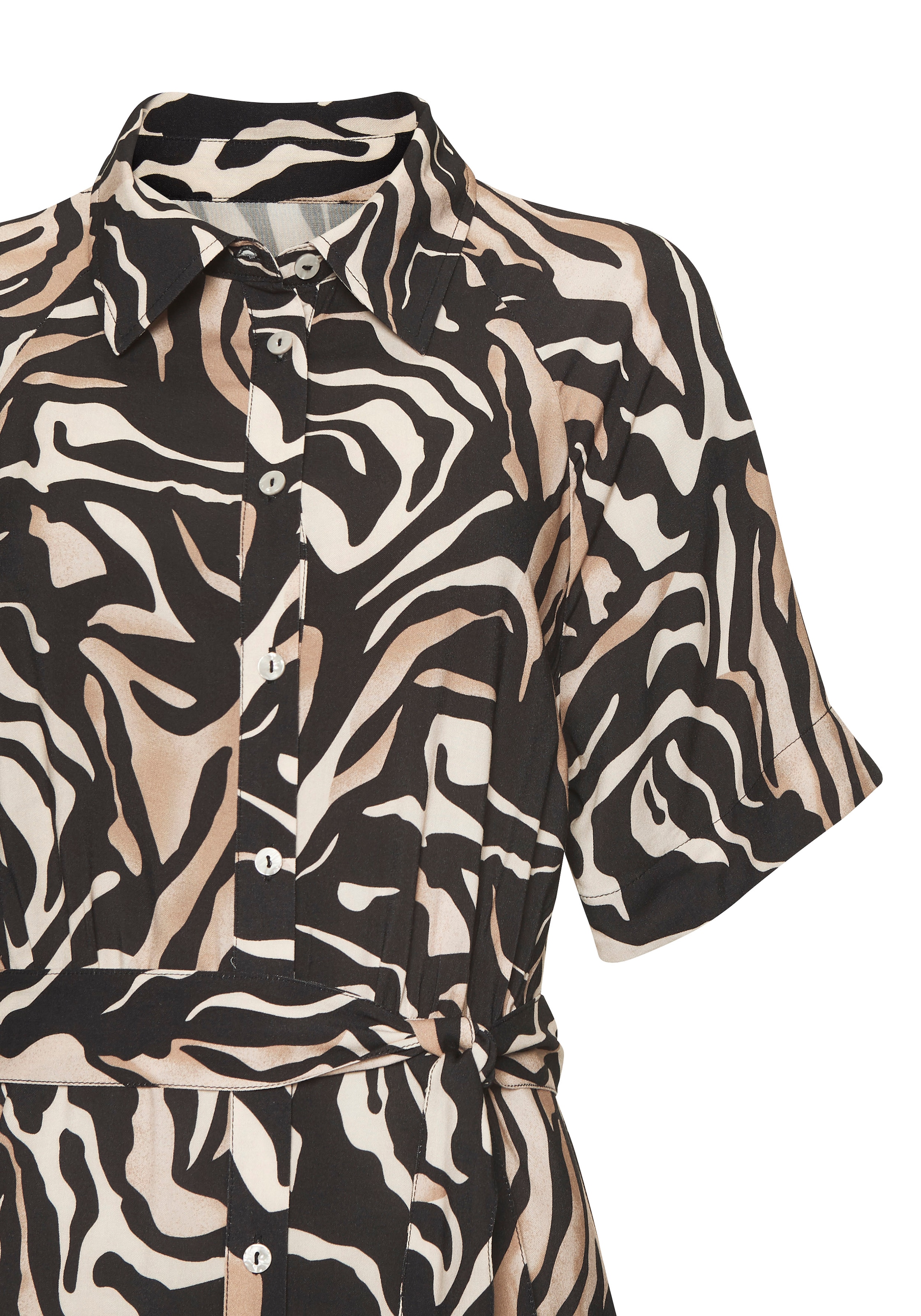 Vivance Hemdblusenkleid mit Bindegürtel,  Ohne Taschen