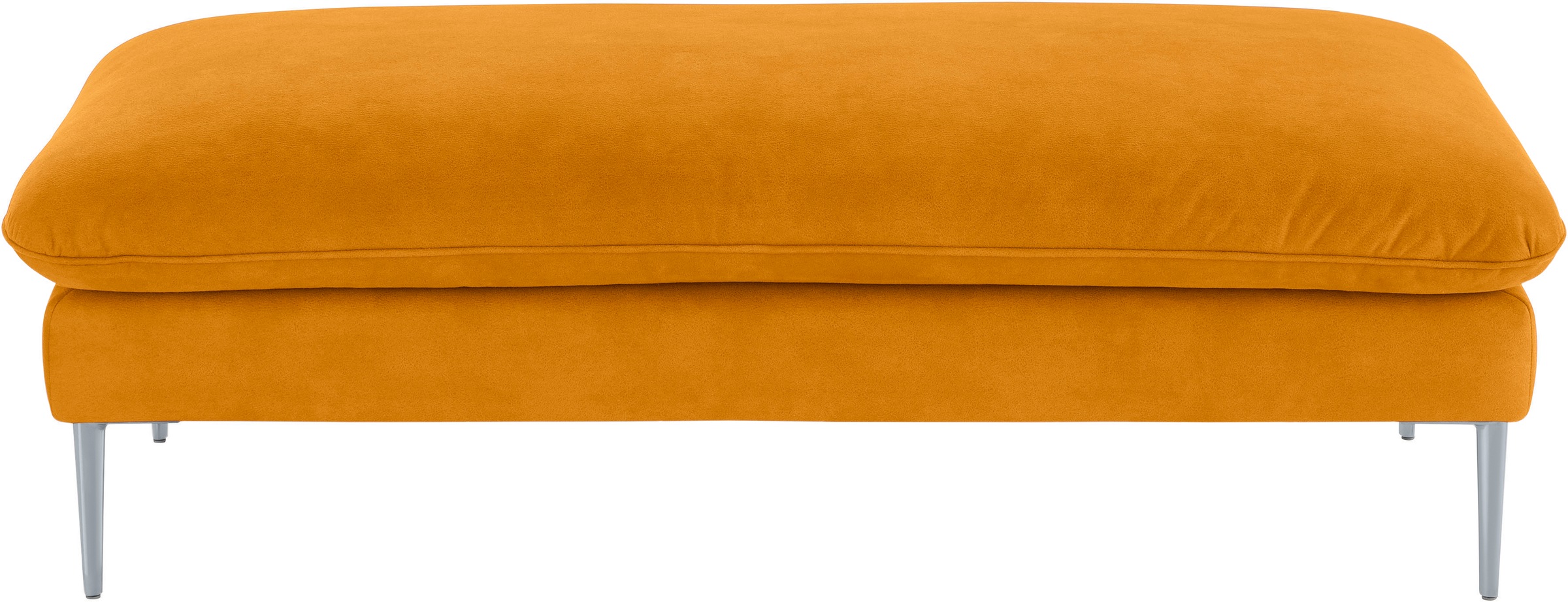 W.SCHILLIG Hocker »enjoy&MORE«, Füße silber matt, Breite 151 cm