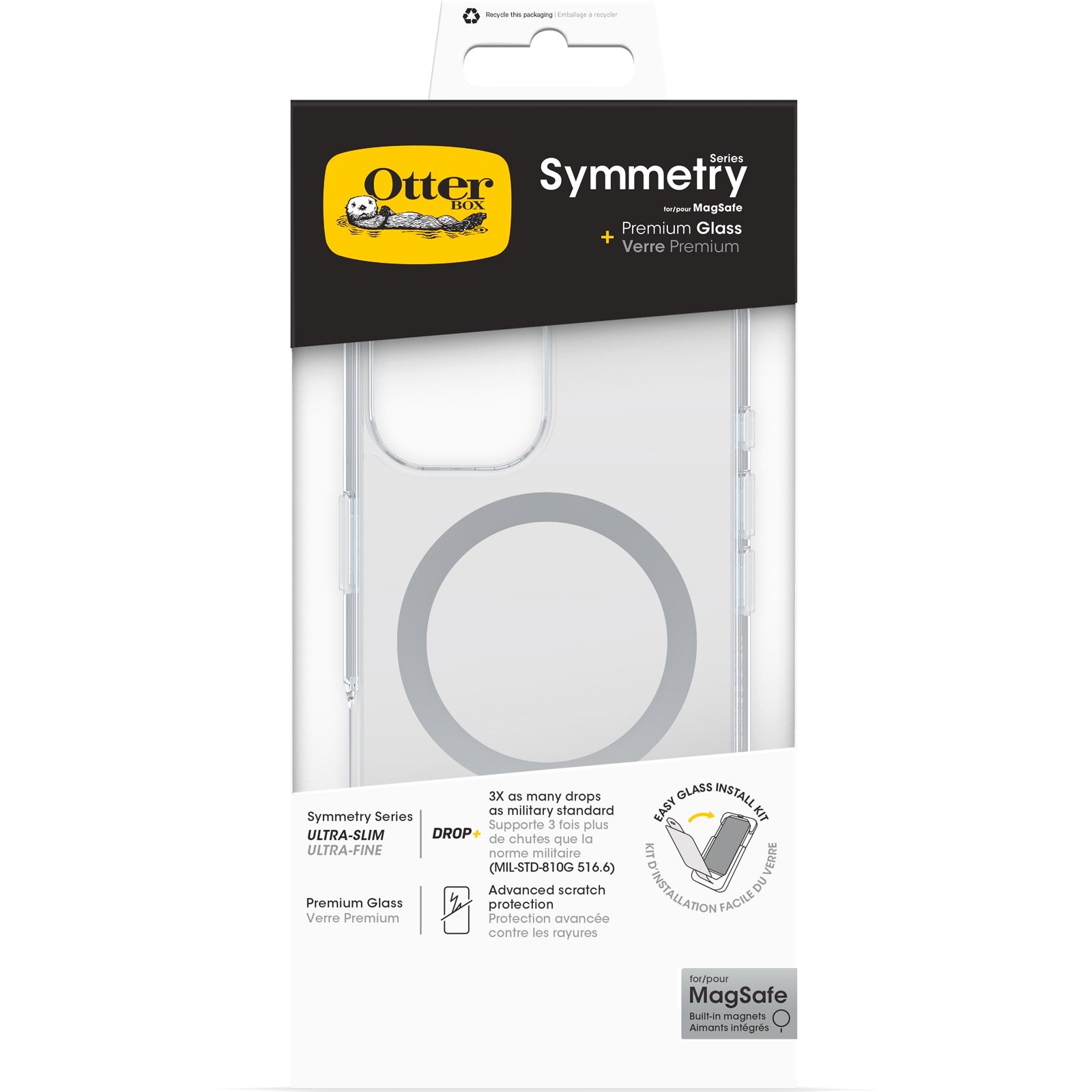 Otterbox Handyhülle »Symmetry MagSafe + Premium Glass«, Backcover, Schutzhülle, Handyschutzhülle, Case, Schutzcase, stoßfest