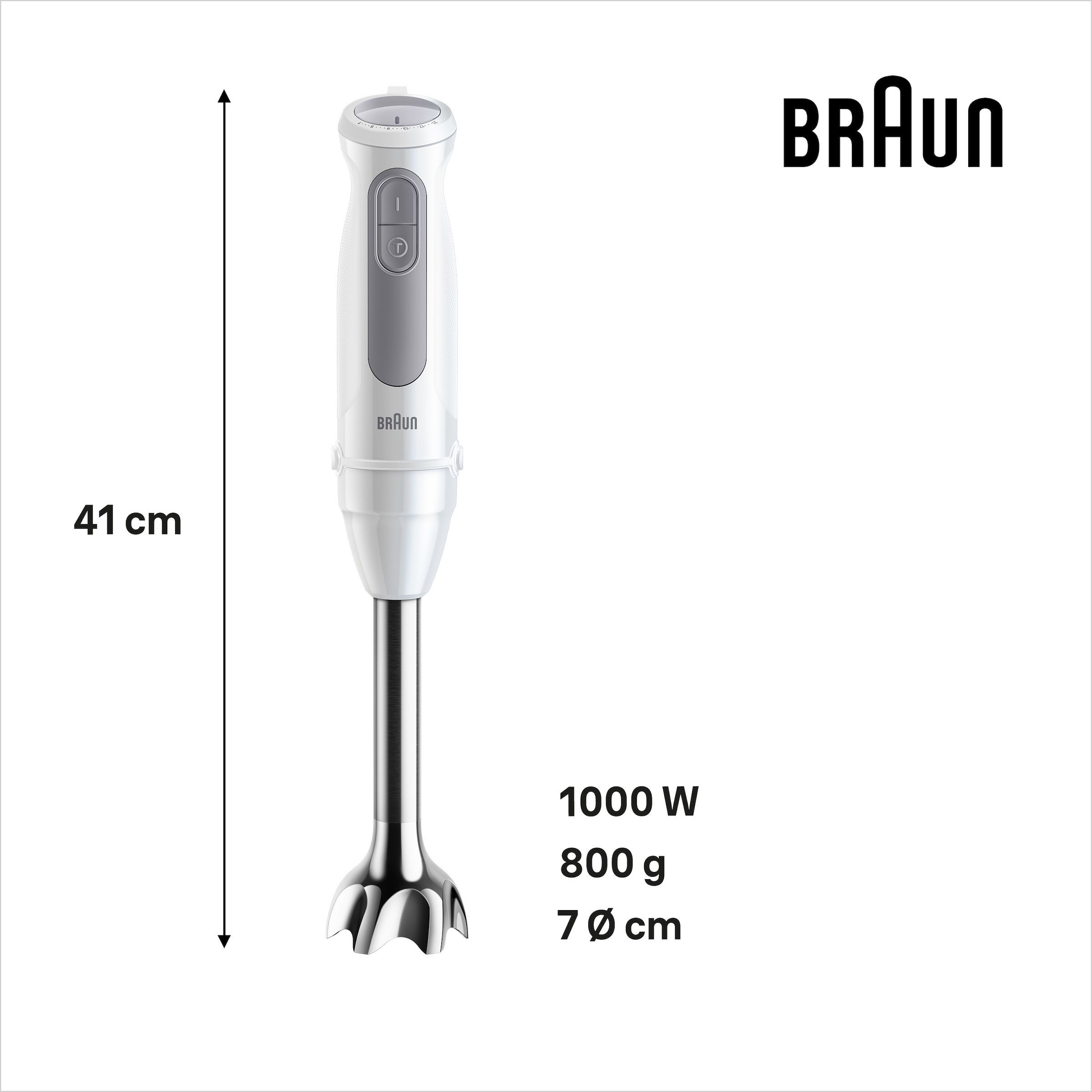 Braun Stabmixer »MultiQuick MQ 50501 M«, 1000 W