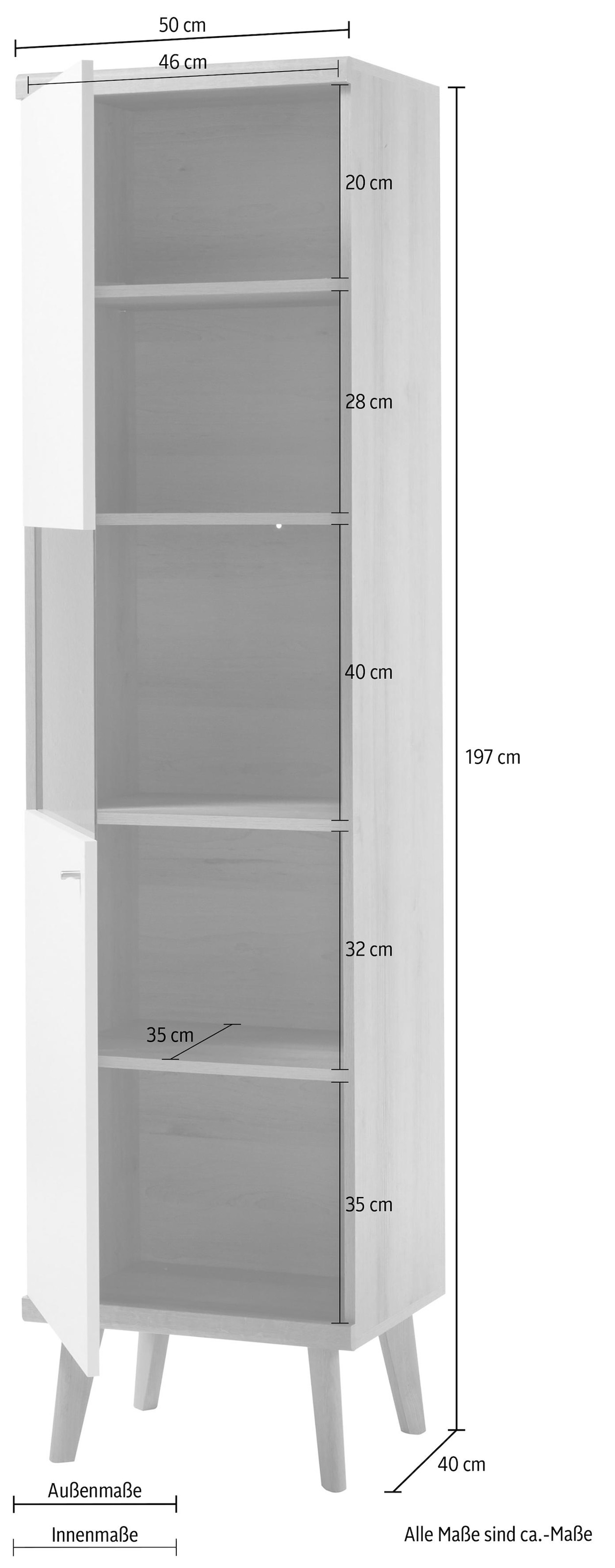 andas Vitrine »Merle«, Scandi Design, Höhe 197 cm