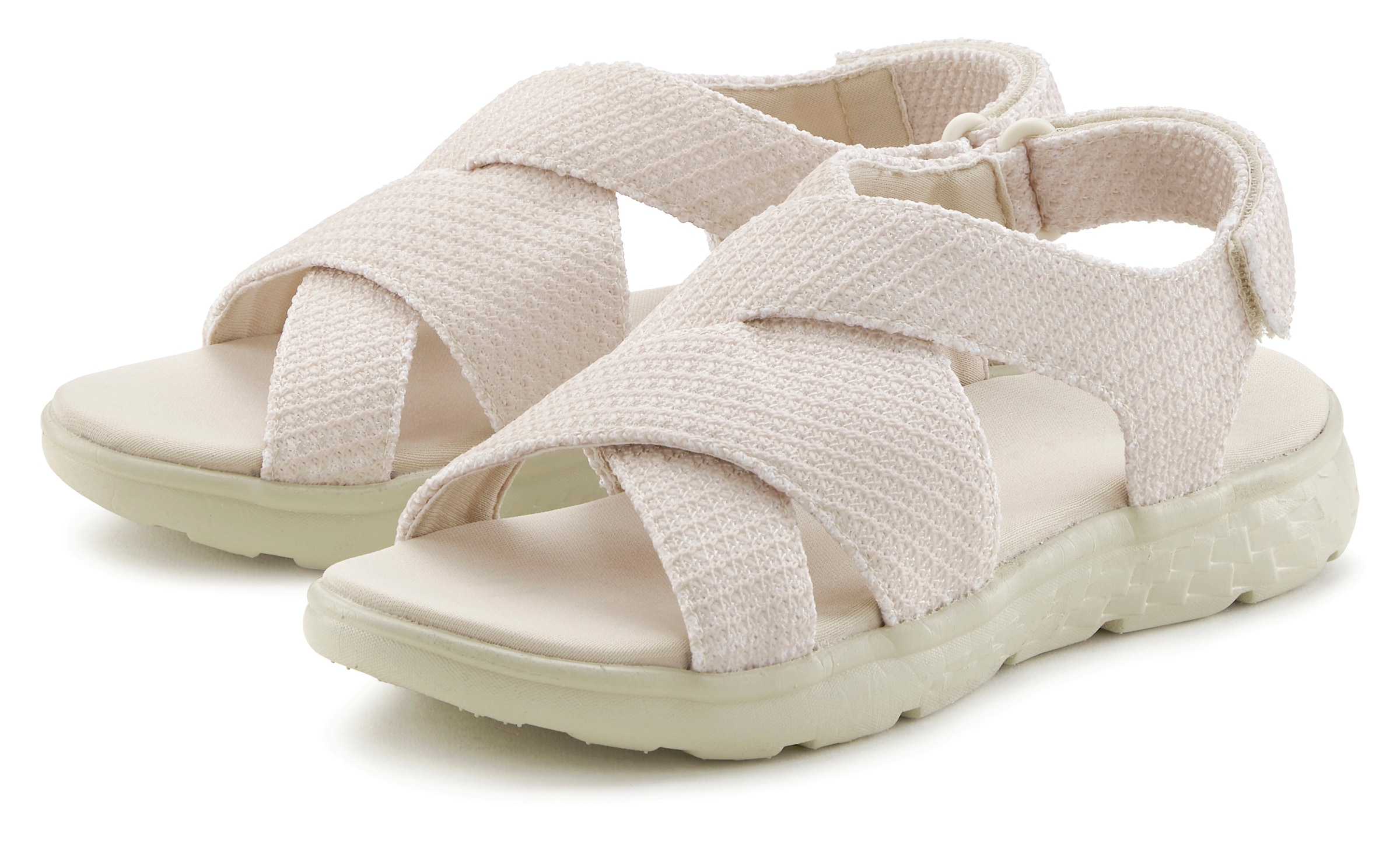 Vivance Sandale »Sandalette, Sommerschuh, offener Schuh«  mit Klettverschluss VEGAN