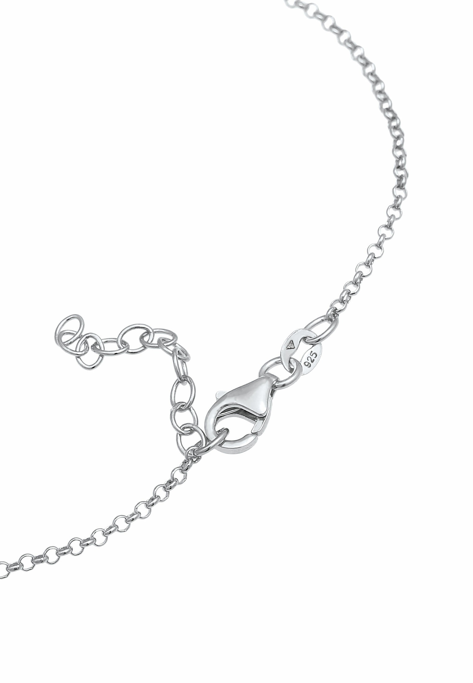 Elli Fußkette »Fußschmuck Kreuz Religion Glaube Filigran Trend 925 Silber«