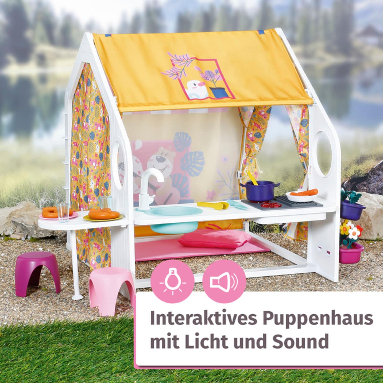 Baby Born Puppenhaus »Weekend Haus«, mit Licht- und Soundeffekten