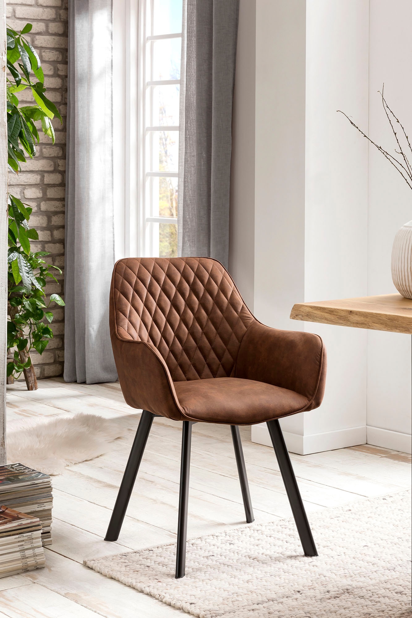 MCA furniture Esszimmerstuhl »Denia«, (Set), 2 St., 2-er Set, Stuhl 360°drehbar  mit Nivellierung, belastbar bis 120 kg online kaufen