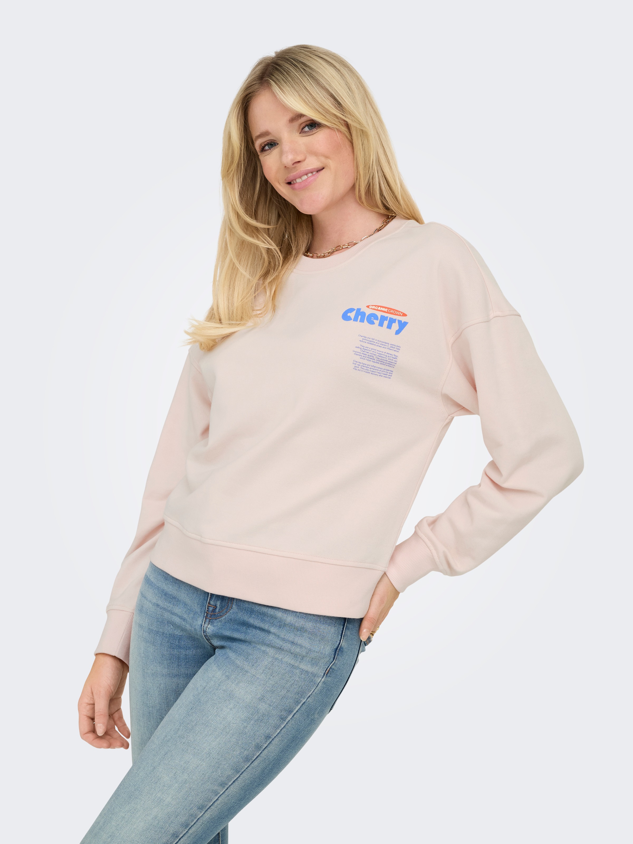 ONLY Sweatshirt »ONLPHILEA L/S FRUIT O-NECK UB SWT«