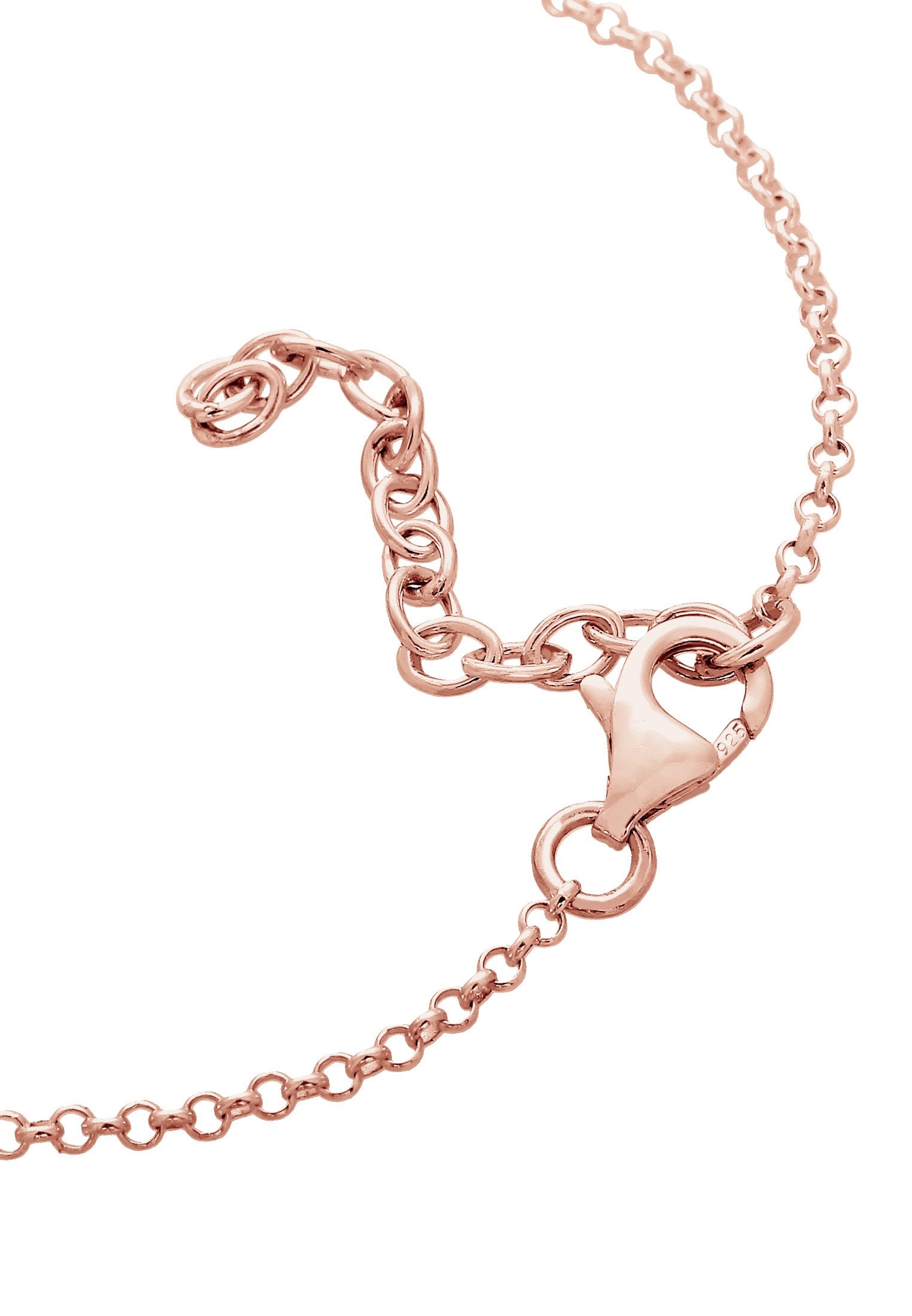 Elli Armkette »Armband Weltkugel Plättchen Anhänger 925 Sterling Silber«