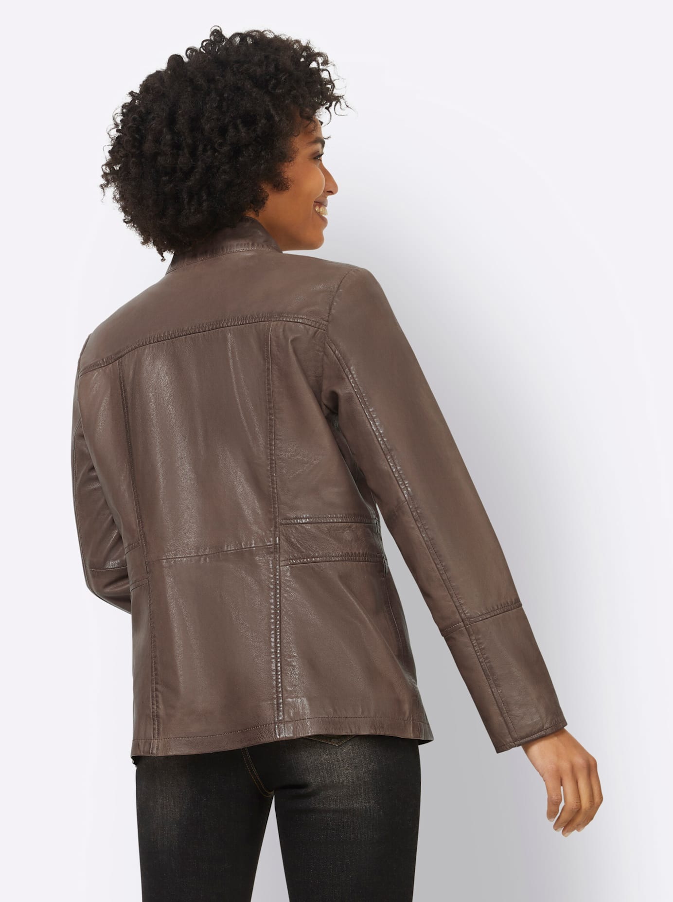 heine Lederjacke, ohne Kapuze