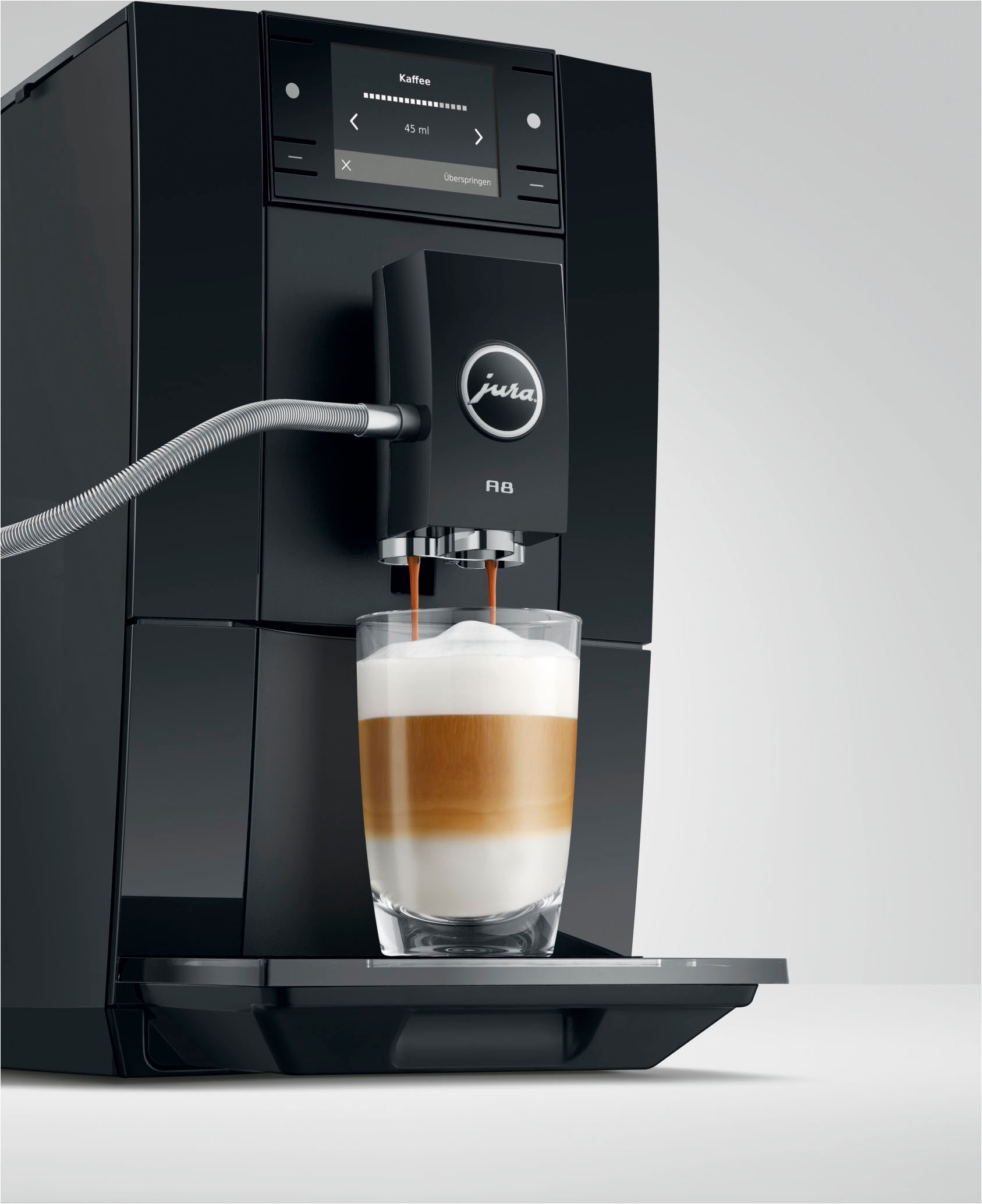 JURA Kaffeevollautomat »A8 Piano Black (EA)«