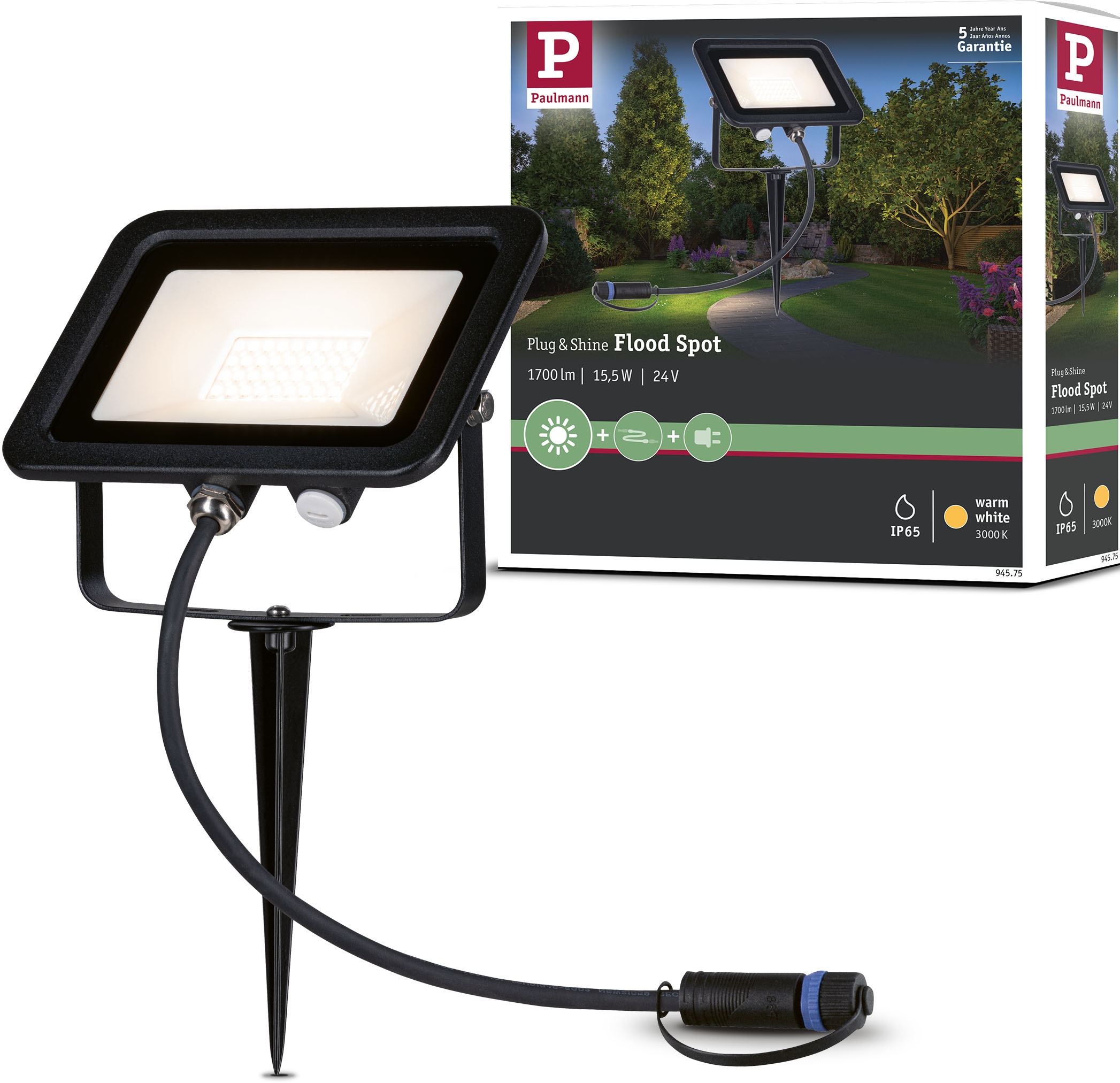 LED Gartenstrahler »Flood«, 1 flammig, Leuchtmittel LED-Modul | LED fest integriert,...