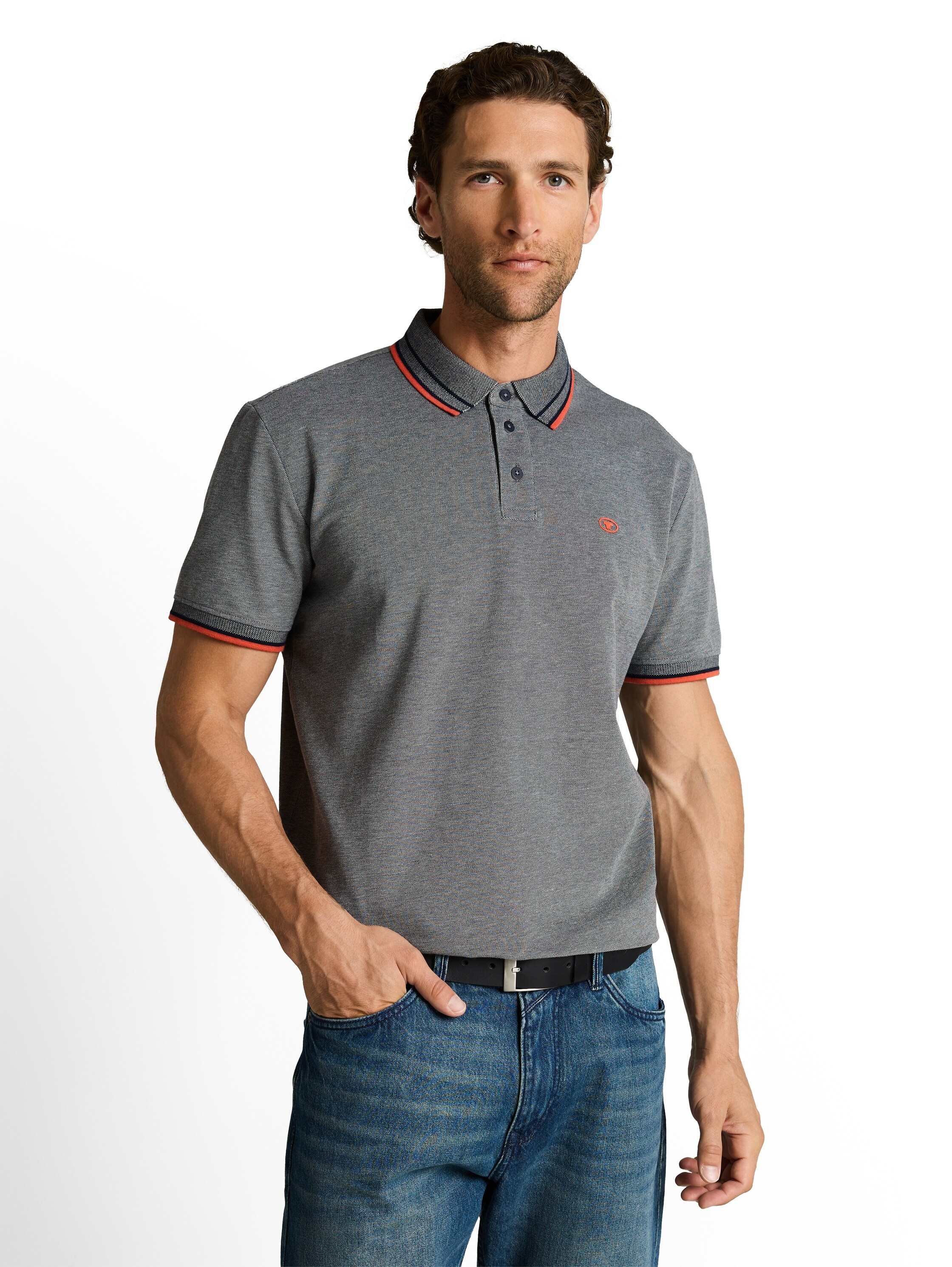 TOM TAILOR Poloshirt mit Logo Print