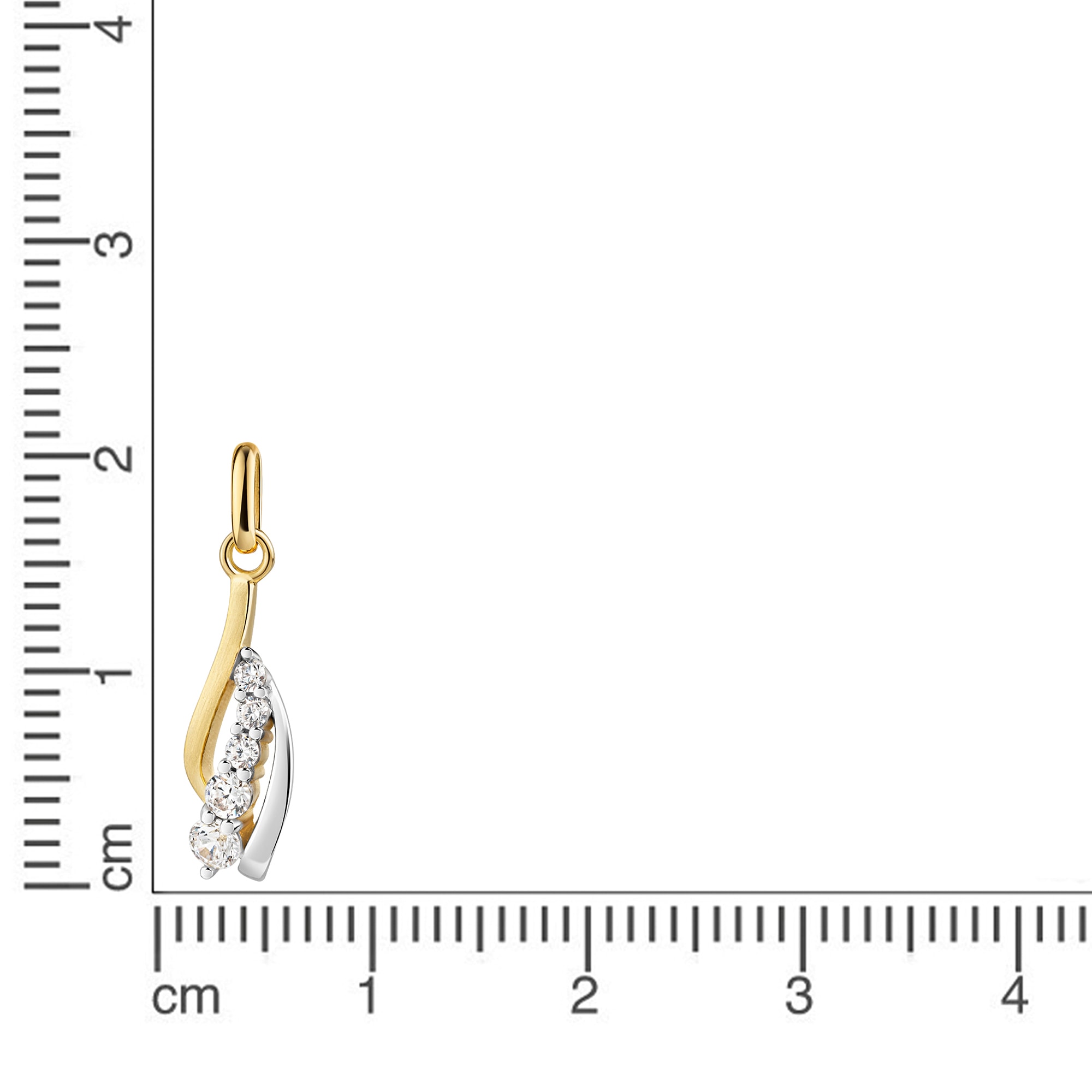 Firetti Kettenanhänger »Schmuck Geschenk Gold 333 Halsschmuck Anhänger«  mit Zirkonia (synth.)