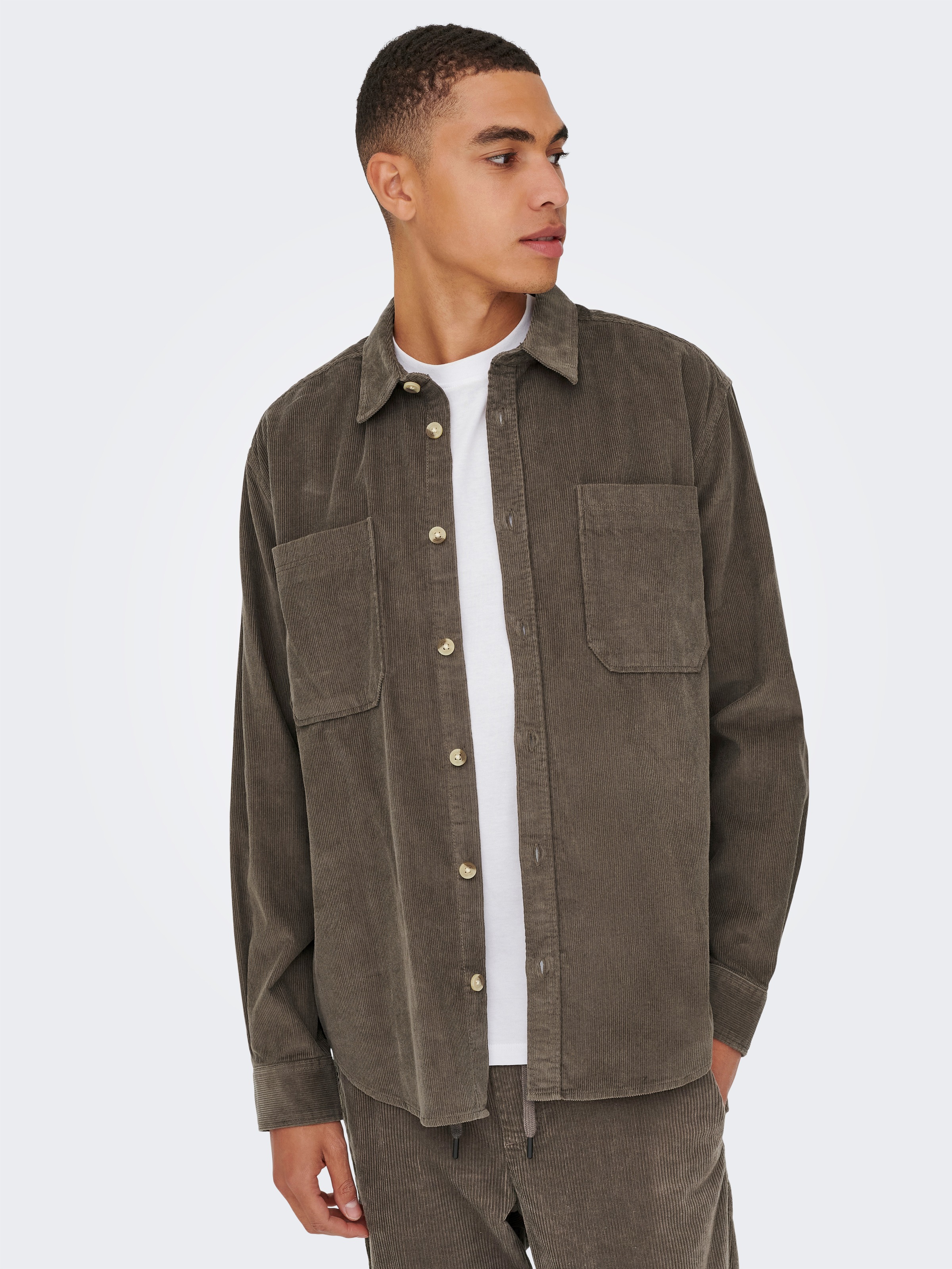 ONLY & SONS Langarmhemd »OS ONSALP RLX 2PKT WASHD COR«