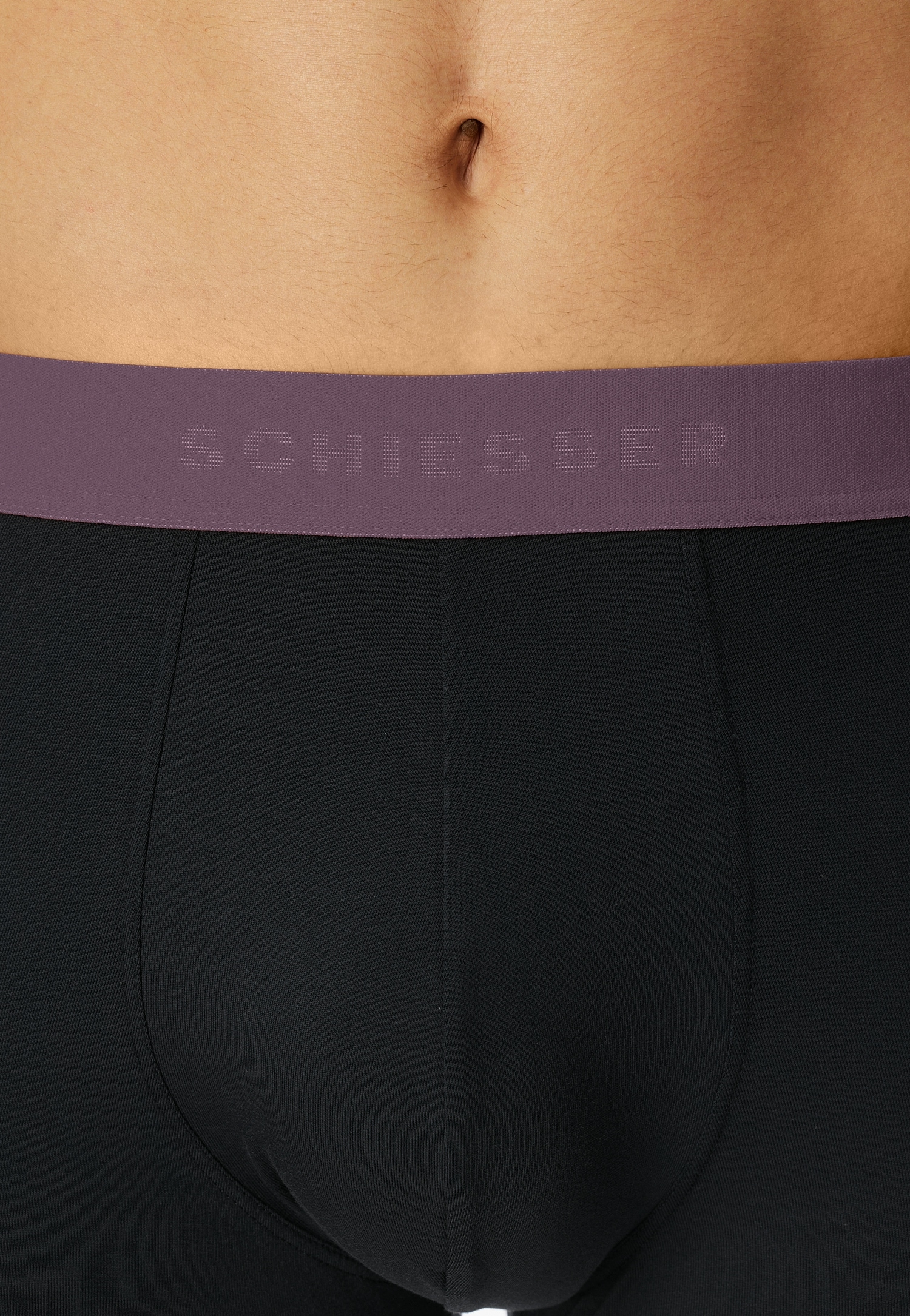 Schiesser Boxershorts »95/5 Multipacks« 3er Pack,  mit farblich abgesetztem, sportlichem Logo-Webgummibund