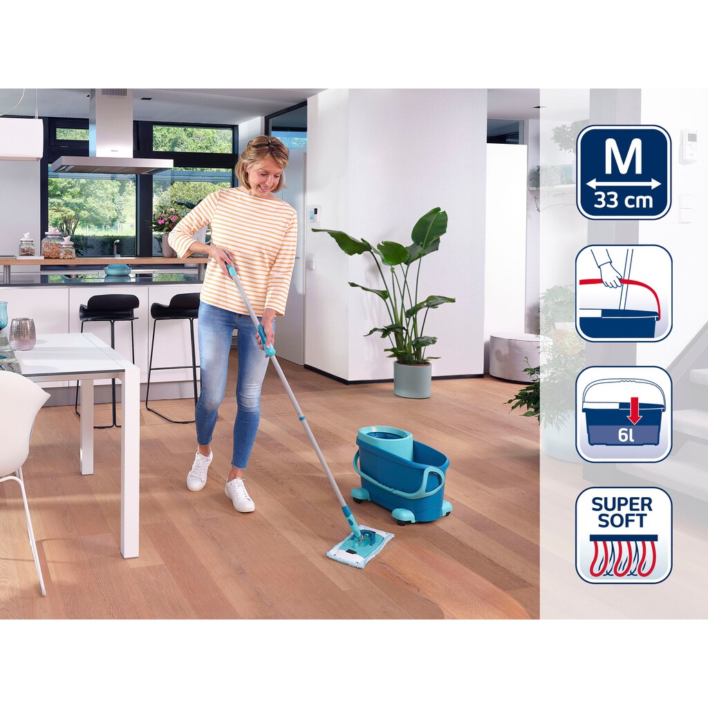 Leifheit Bodenwischer-Set »Clean Twist M Ergo mobile«, (Set)