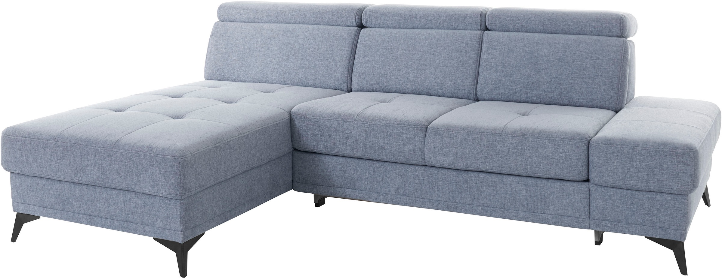 INOSIGN Ecksofa »Cardiz L-Form«, inkl.Kopfteilverstellung und Federkern wahlweise mit Bettfunktion