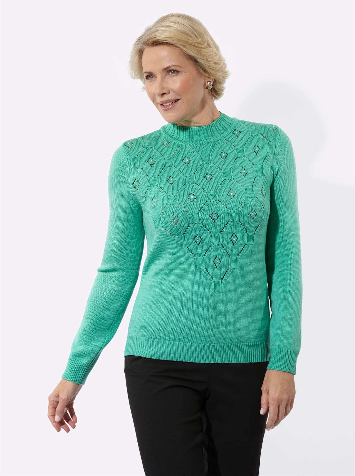 Classic Strickpullover »Stehkragen-Pullover«