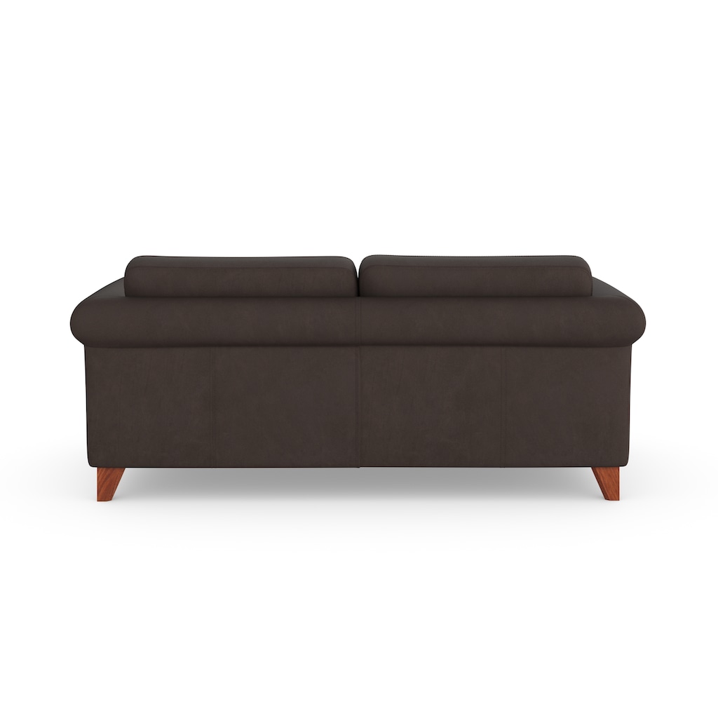 machalke® 2,5-Sitzer »amadeo«, Ledersofa mit geschwungenen Armlehnen, Breite 180 cm