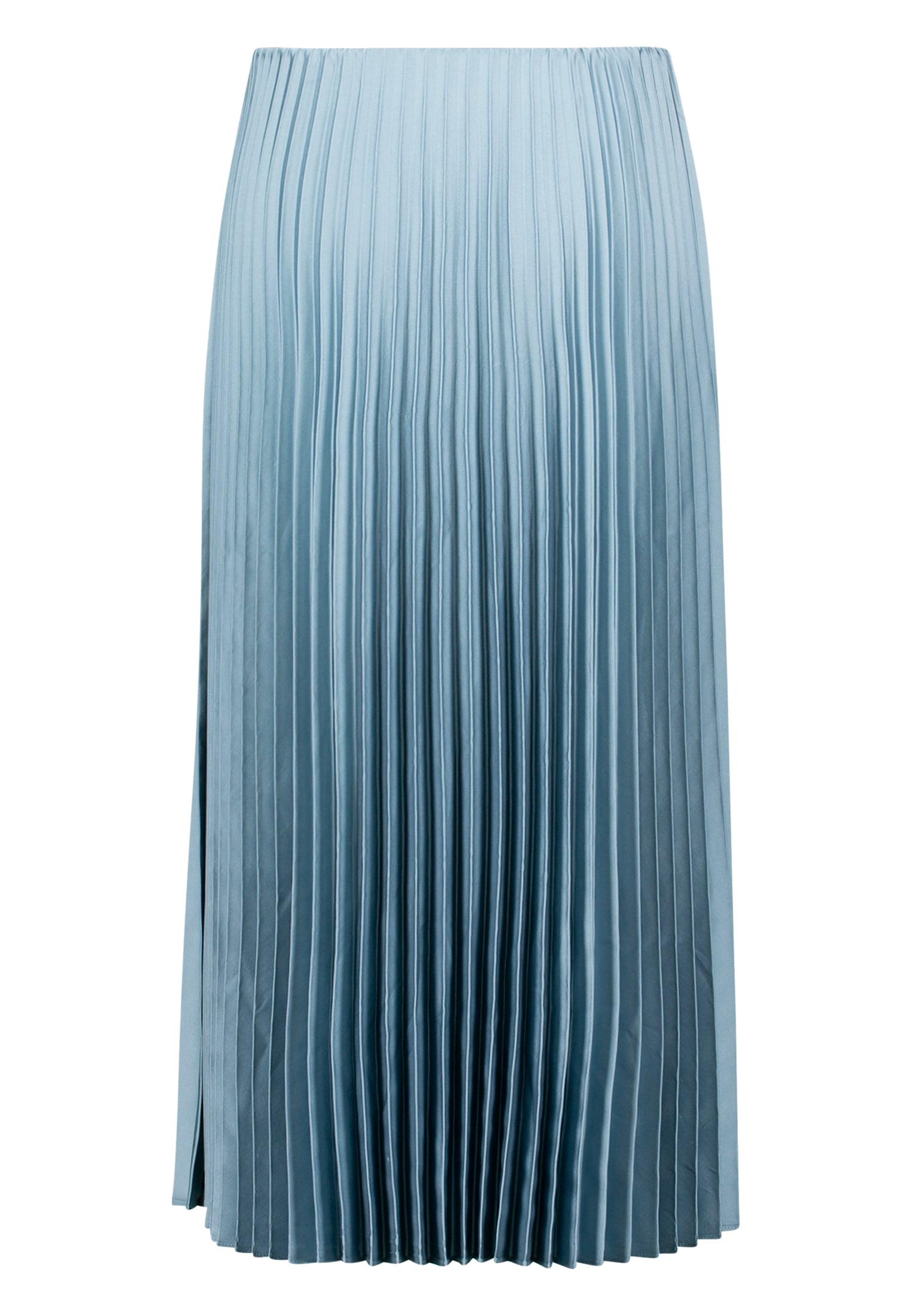 Zero Satinrock »Satin-Rock Midi mit Plisseefalten«