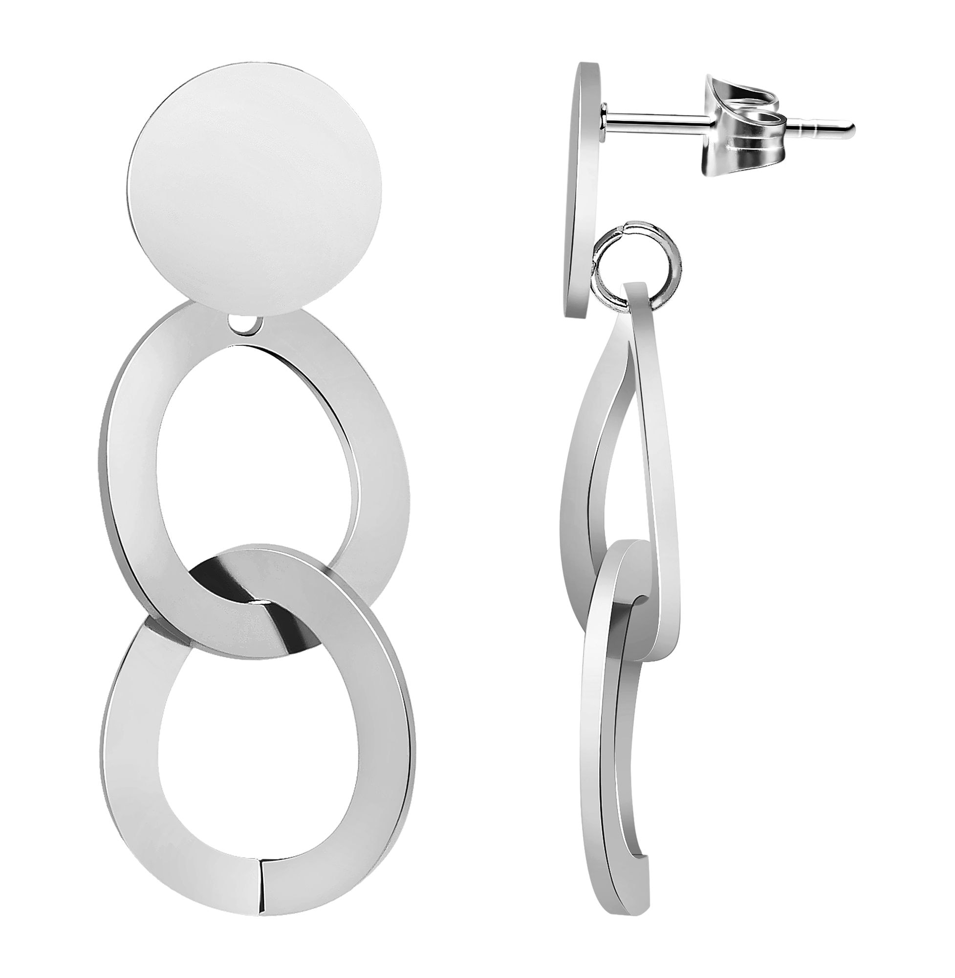 Adelia´s Paar Ohrstecker »Damen Ohrringe ¿ Ohrstecker aus Edelstahl«