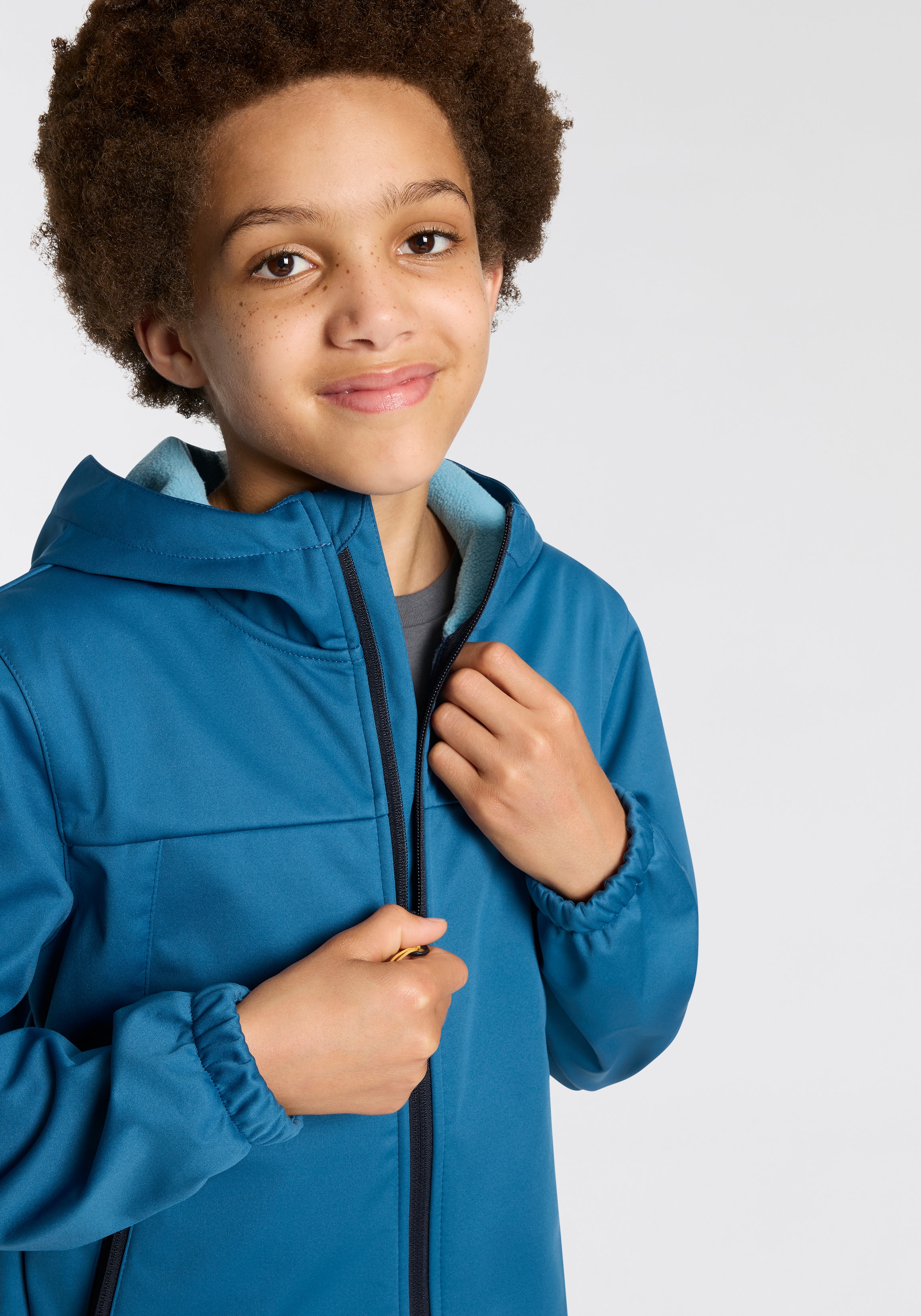 Icepeak Softshelljacke »KONAN JR«, (1 St.), mit Kapuze