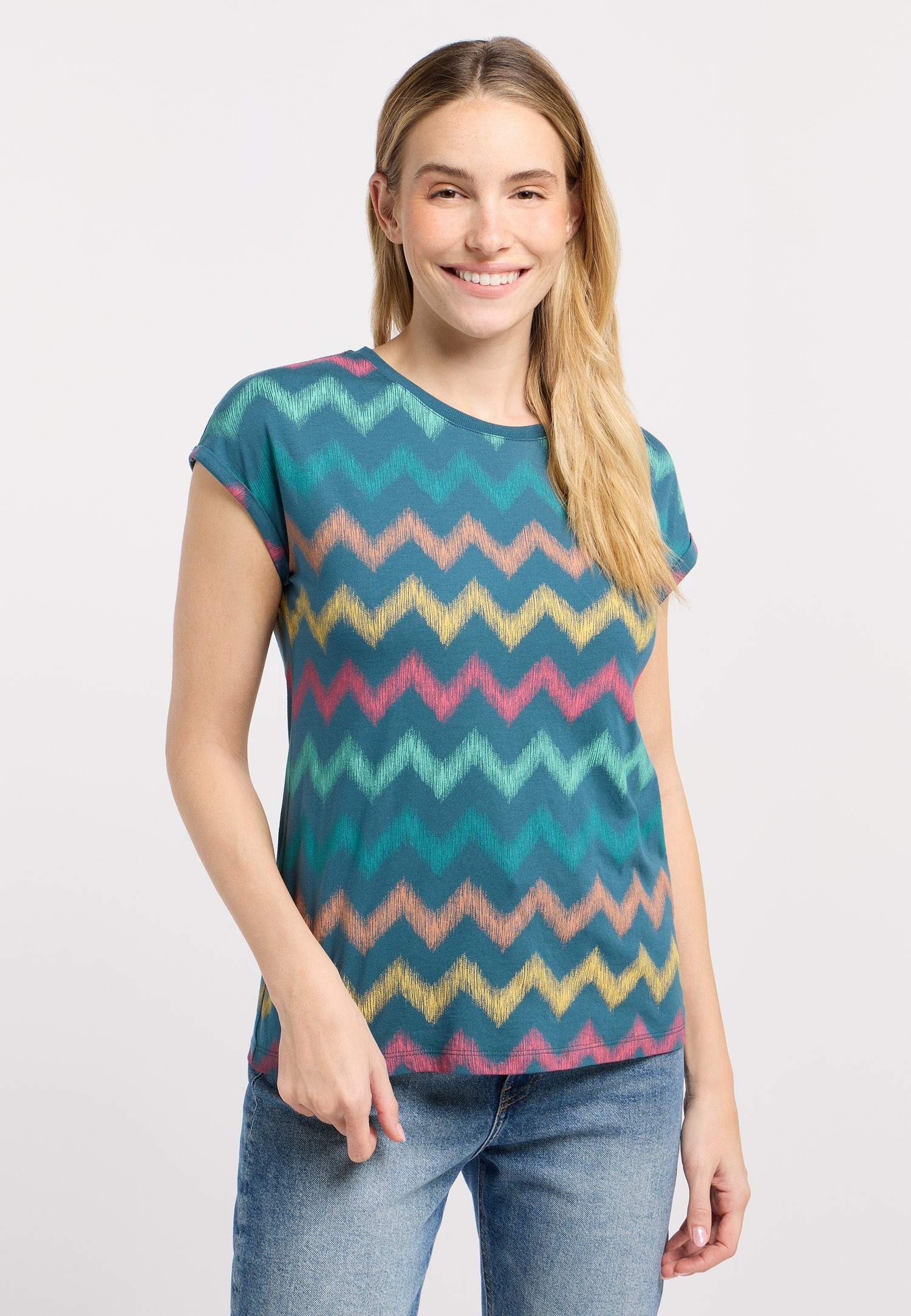 Ragwear Kurzarmshirt »DIONA PRINT« Bestseller aus Baumwoll-Modal-Mix mit allover Print