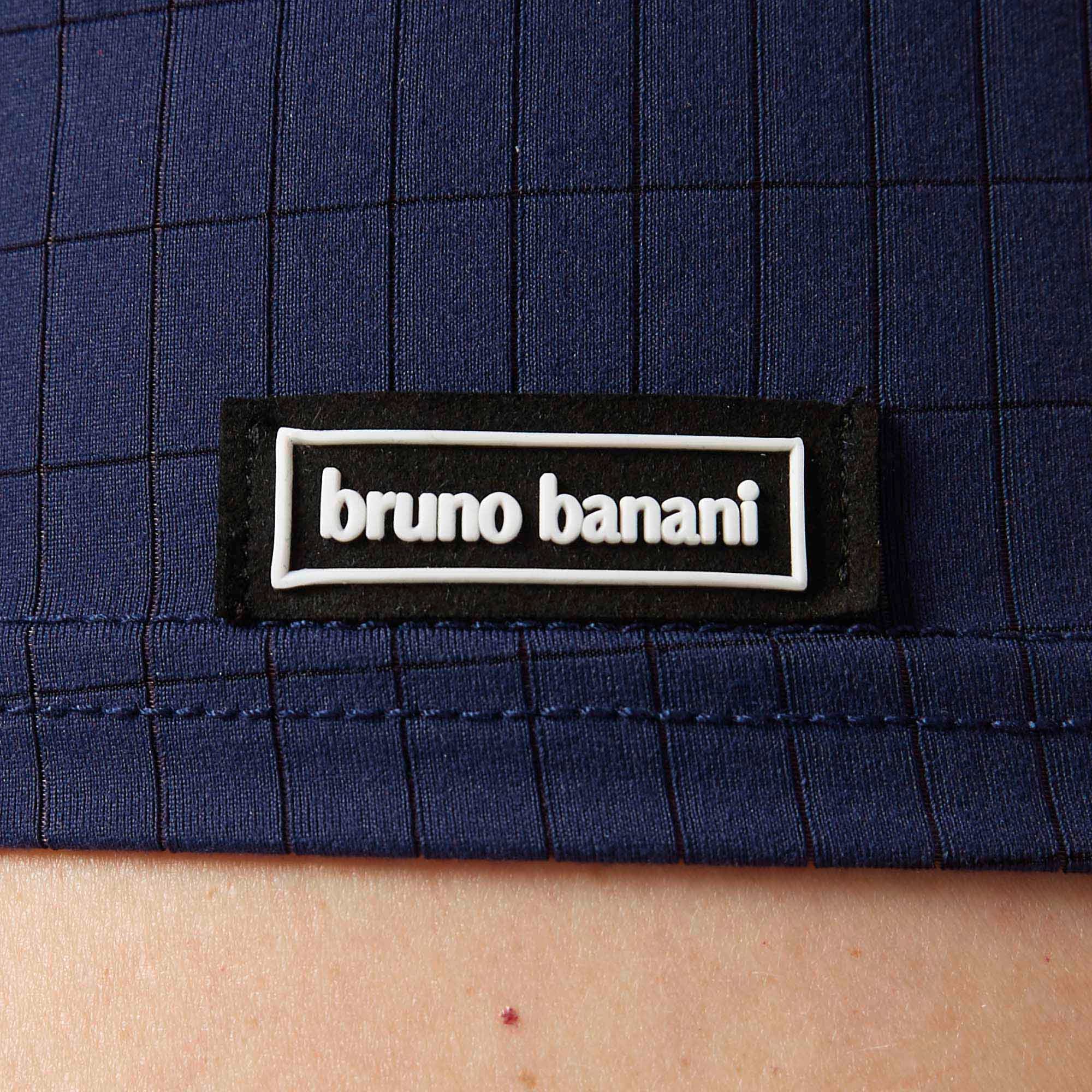 Bruno Banani Rundhalsshirt »CHECK LINE 2.0« hüftbedeckend, elastisch