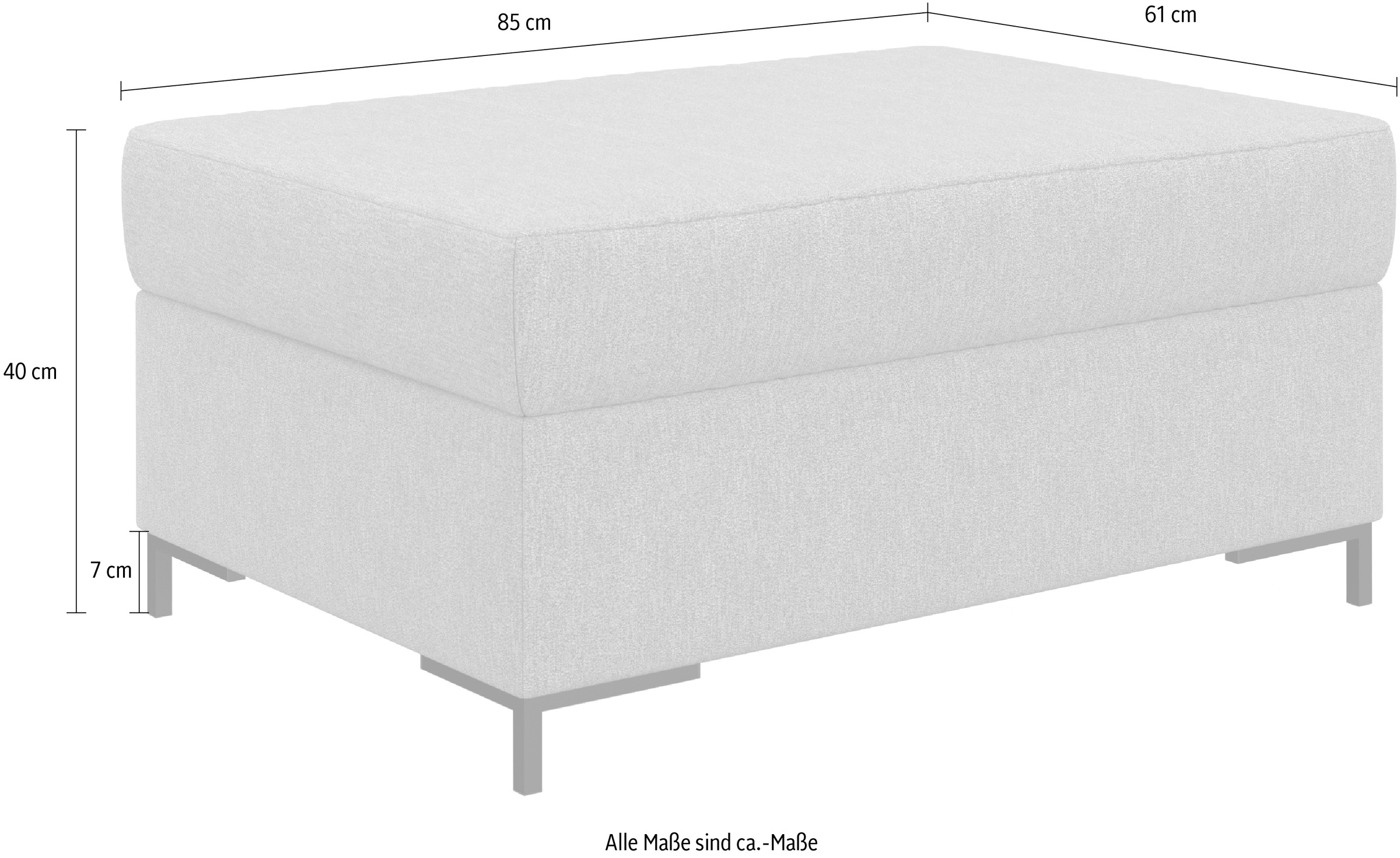 Home affaire Polsterhocker »Balme« passend zur Serie "Balme"