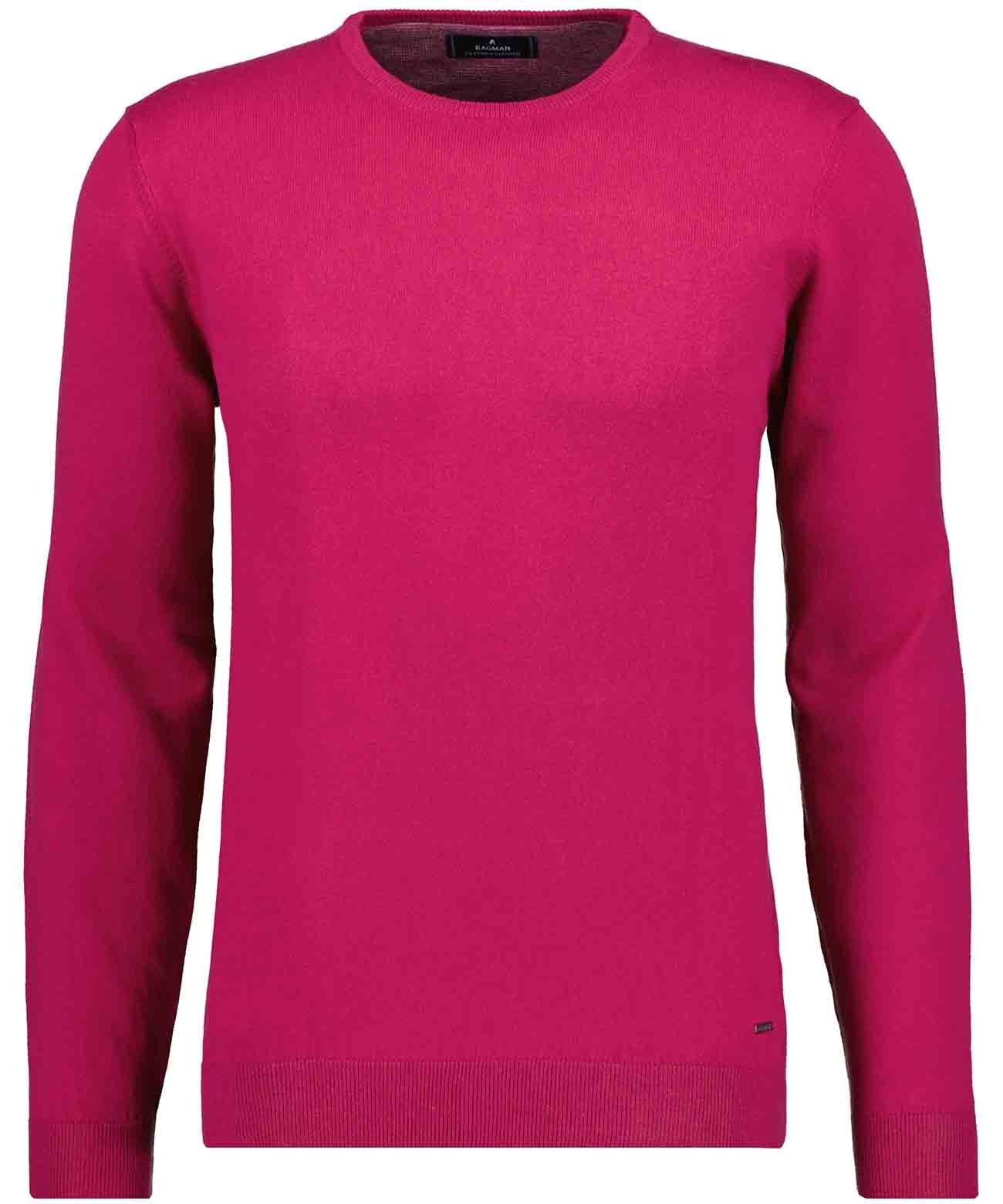 Ragman Herren Rundhalspullover in lila, Größe 60