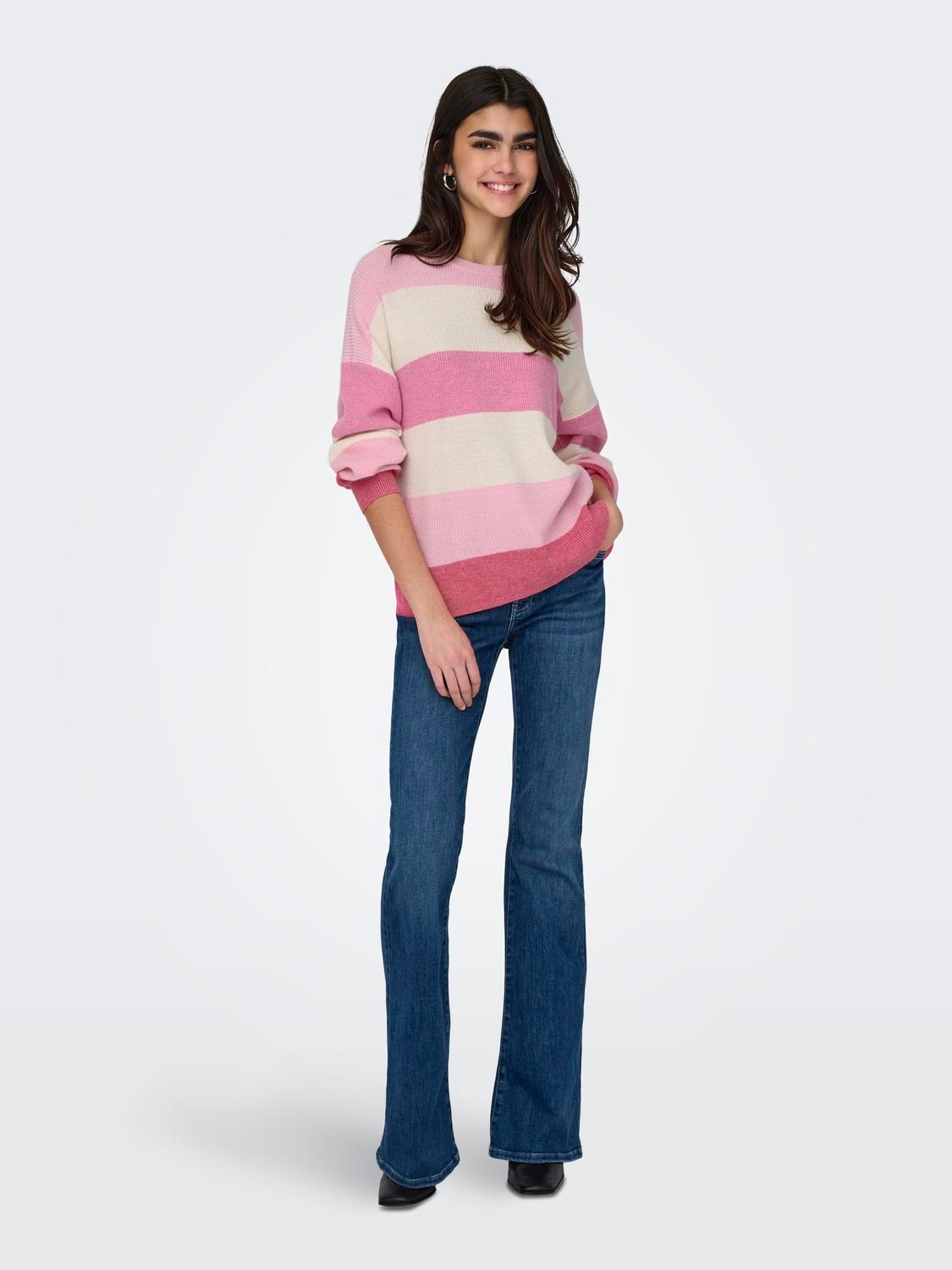 ONLY Strickpullover »ONLATIA L/S STRIPE PULLOVER KNT NOOS«
