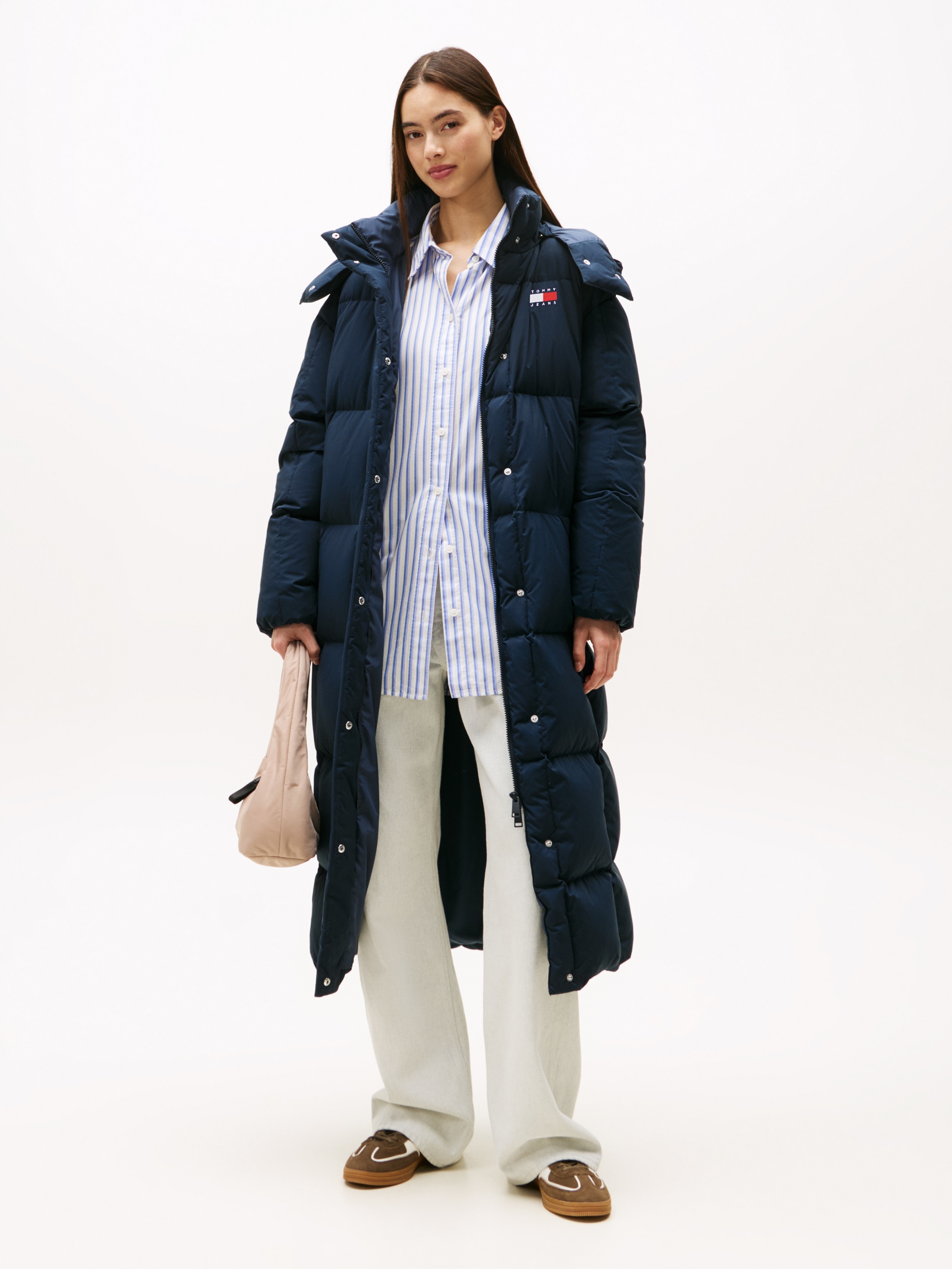 Tommy Jeans Steppmantel »TJW ALASKA GRID DWN MXI COAT EXT«