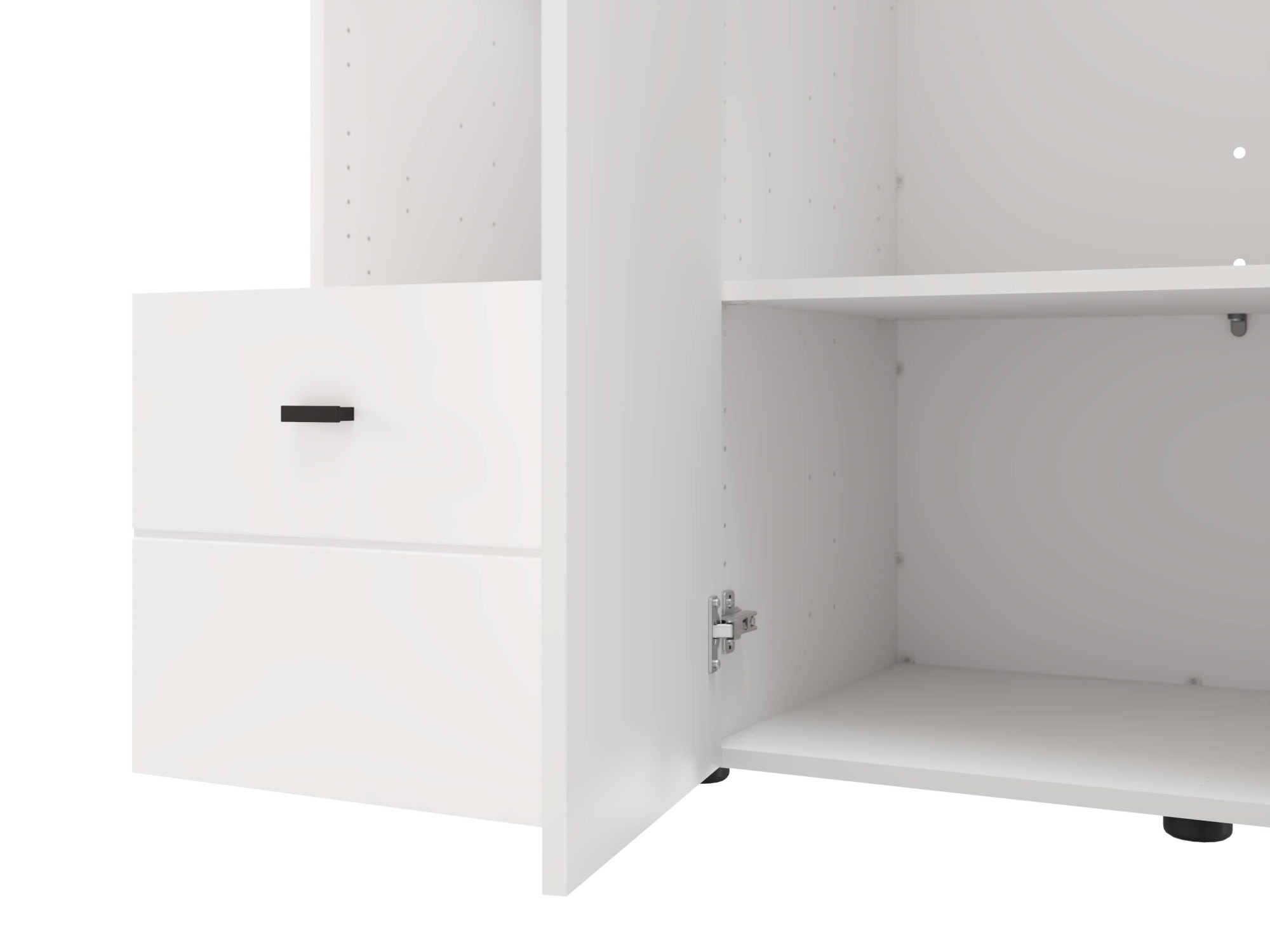 Home affaire Kleiderschrank »Campsie Schlafzimmerschrank, Drehtürenschrank,  Wäscheschrank« 2 Breiten, inkl. Spiegel, Schublade, Kleiderstange & Stauraum