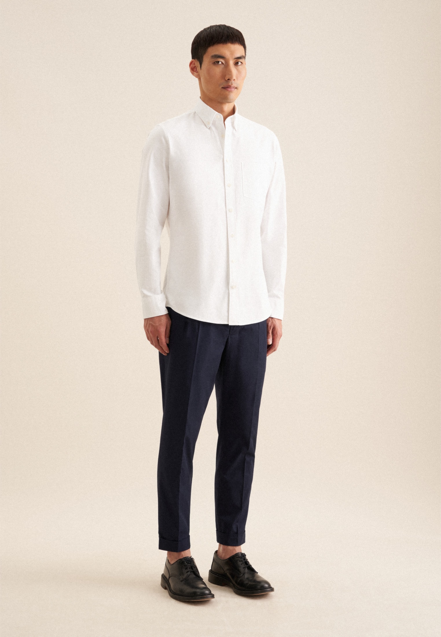 seidensticker Businesshemd, Slim 1/1 Button-Down-Kragen Uni