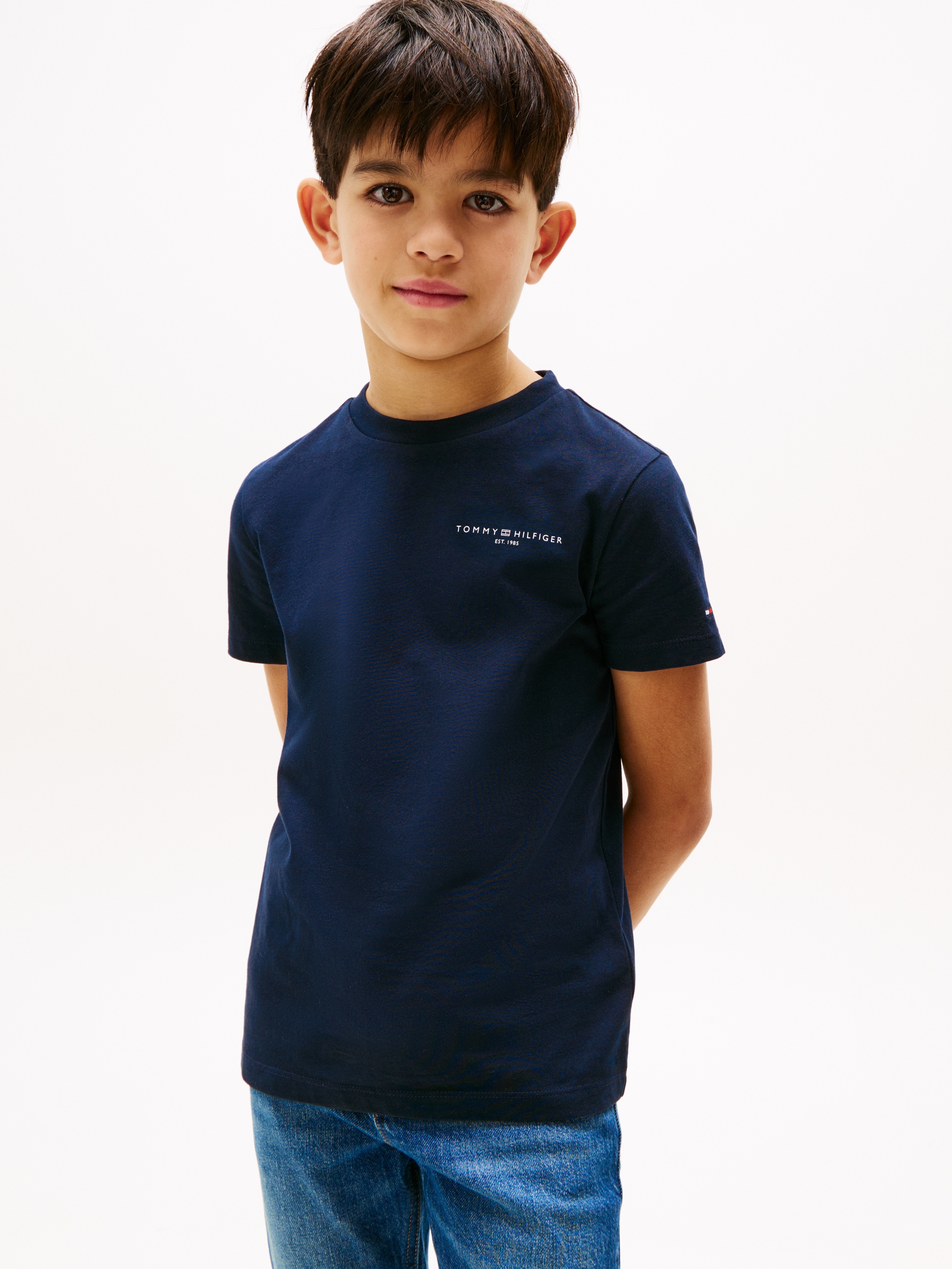 Tommy Hilfiger T-Shirt »MINI CORP T-SHIRT« in Unifarbe