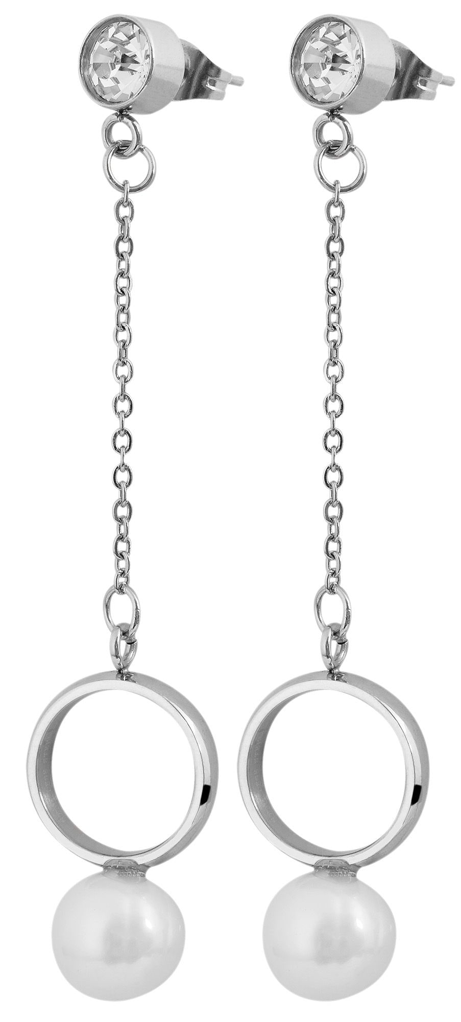 Adelia´s Kettenanhänger »Damen Anhänger aus Edelstahl mit Perle«