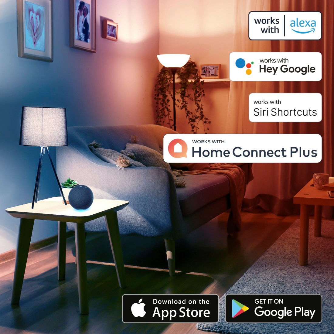 Hama LED Wandleuchte »LED Wandleuchte, WLAN Wandlampe für innen/außen Außenlampe IP 44«, Lizenziert von/durch: Amazon