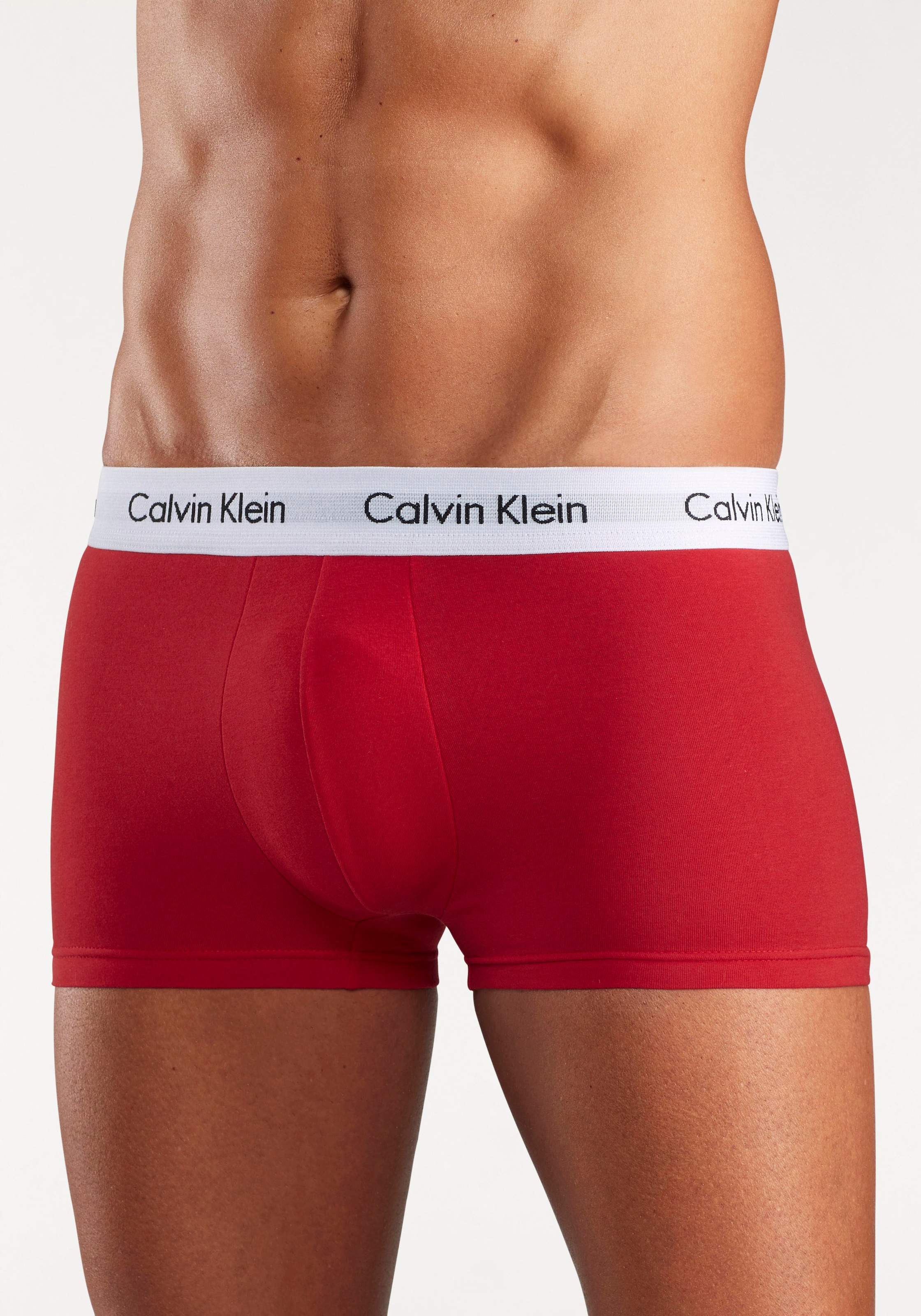 Calvin Klein Underwear Trunk »Low Rise Trunk 3 PACK« 3 Stk. mit weißem Webbund
