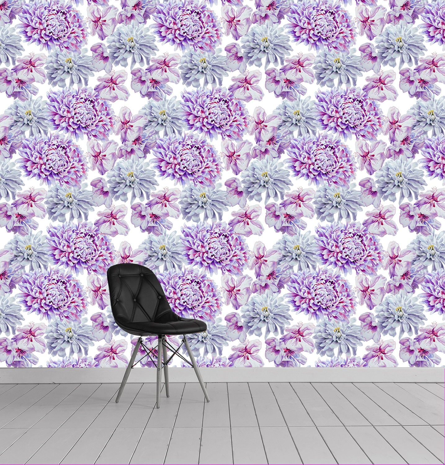 queence Vinyltapete »Mats«, bedruckt-Motiv-botanisch-floral-gemustert-natürlich, 90x250cm, selbstklebend, kinderleichte Anbringung, Sticker