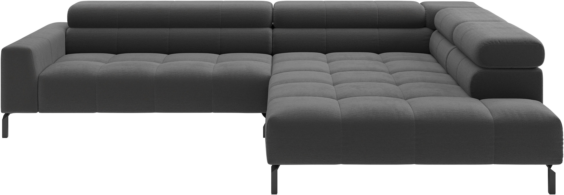 Home affaire Ecksofa »Claya, 311 cm breit, L-Form,  inkl. Kopfteilverstellung« wahlweise elektrischer Sitzvorzug