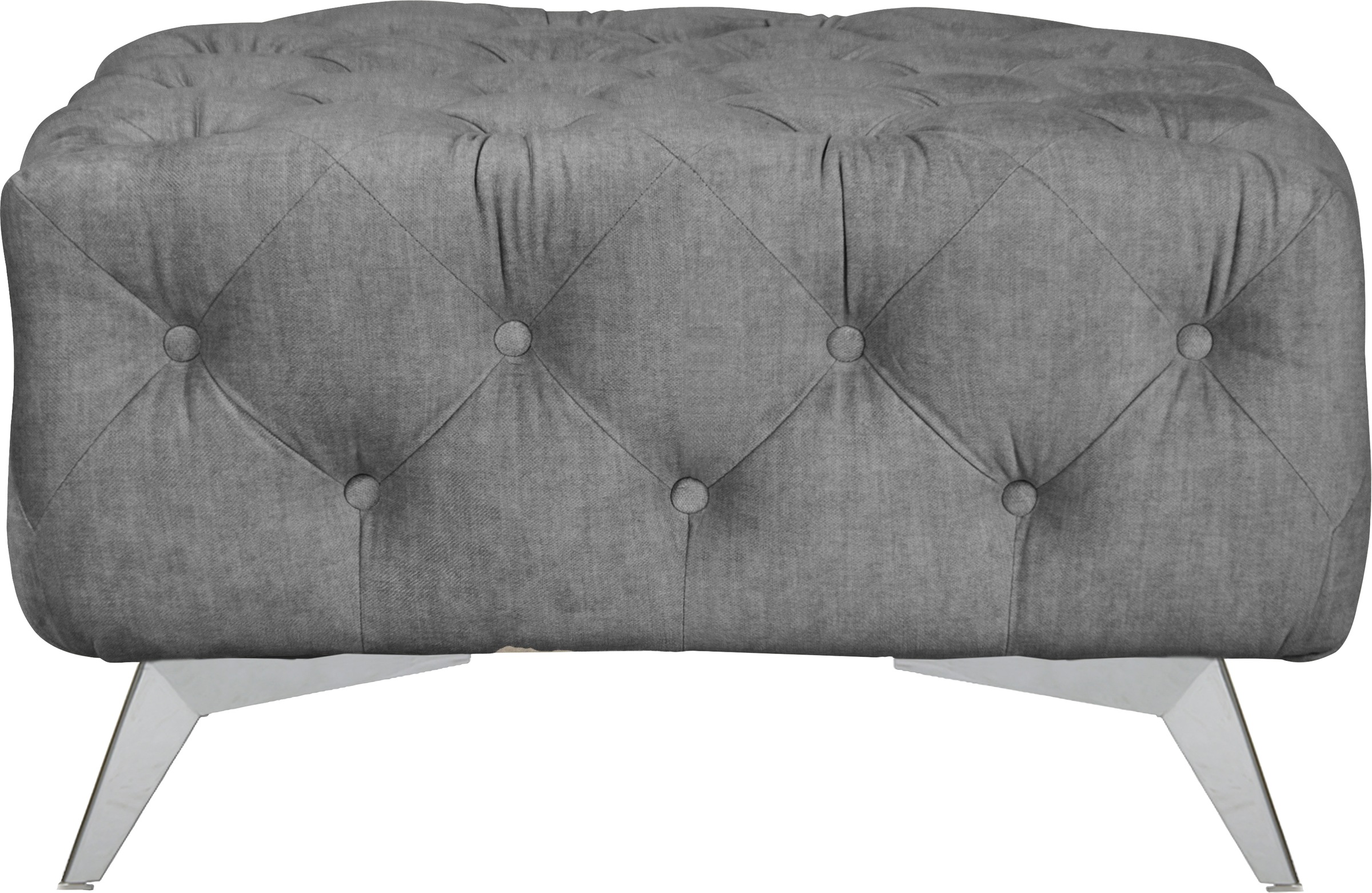 Leonique Polsterhocker »Glynis«, aufwändige Knopfheftung, moderne Chesterfield Optik, Fußfarbe wählbar