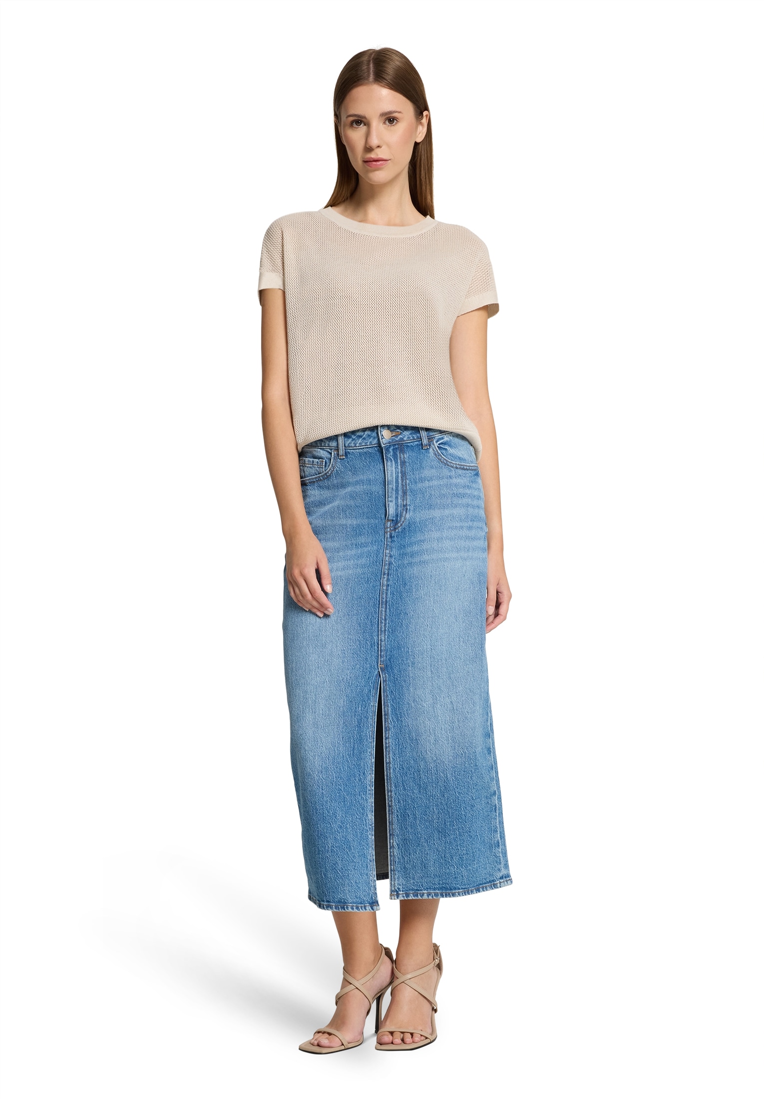 Betty Barclay Rundhalspullover »Lochstrick-Pullover ohne Arm«