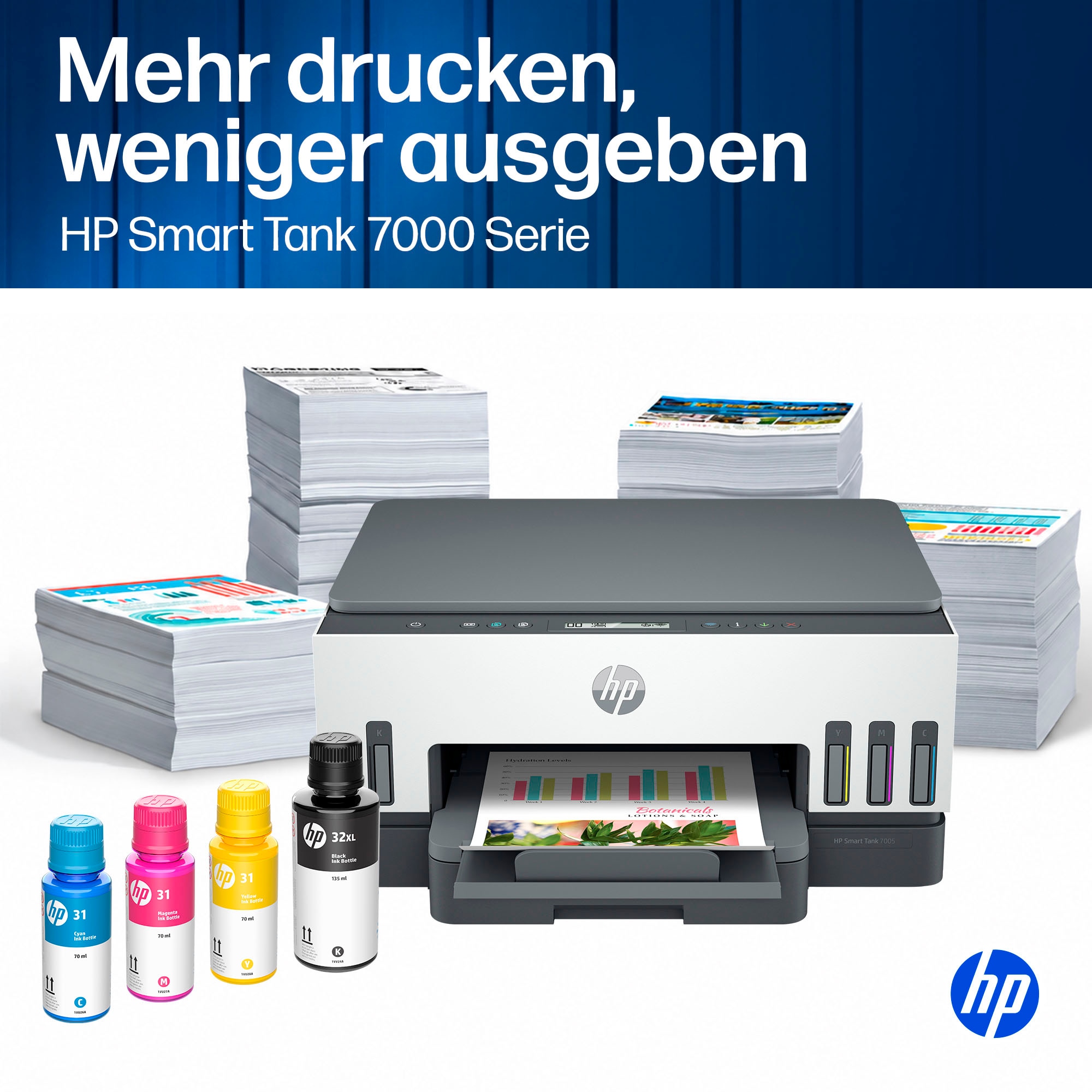 HP Multifunktionsdrucker »Smart Tank 7005« Bis zu 20€ Cashback sichern! Nur bis zum 31.10.2026