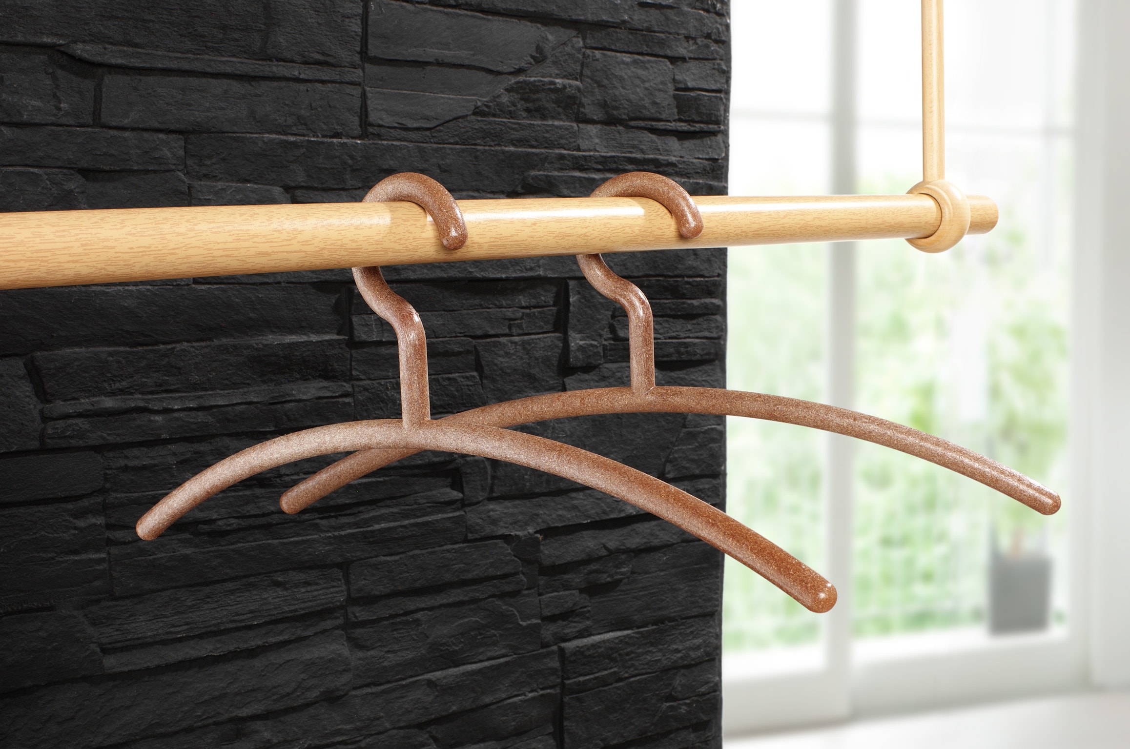 Ruco Kleiderbügel »Gaderobenbügel, 8er Set« Garderobenbügel, Holzoptik, Made in Germany