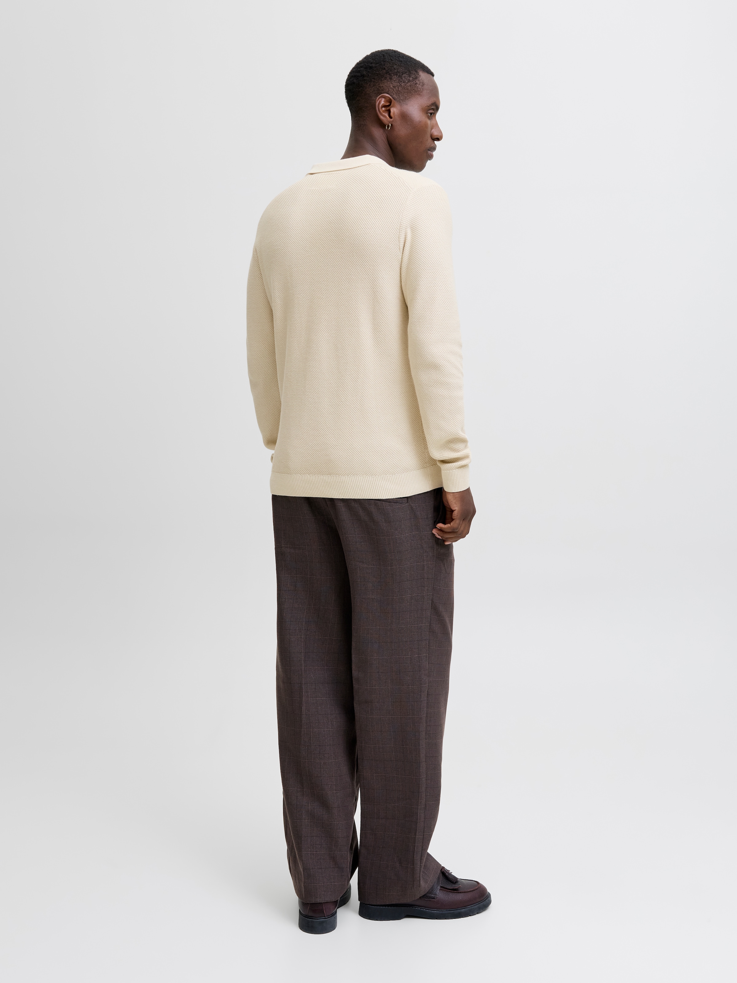 Jack & Jones Polokragenpullover »JPRBLAEASTON KNIT SPLIT NECK LS SN«