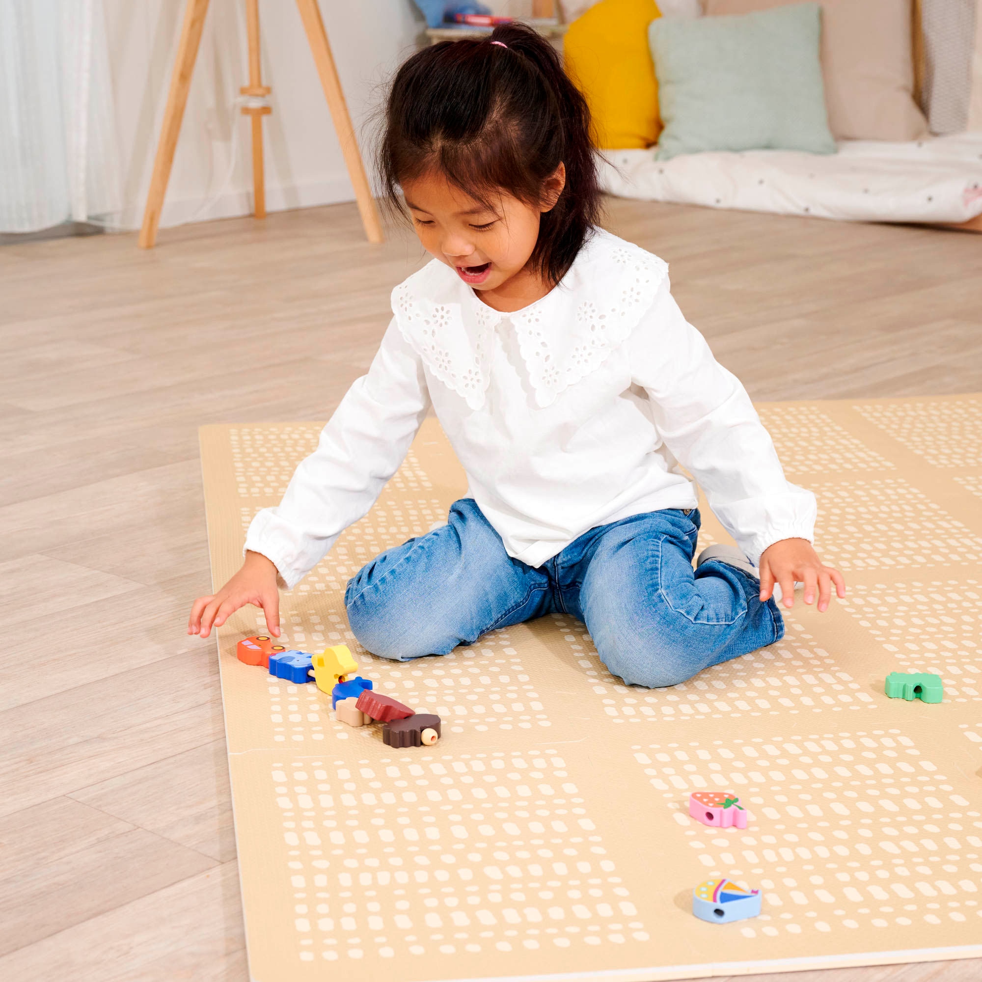 Eichhorn Spiel »Domino und Fädelspiel«