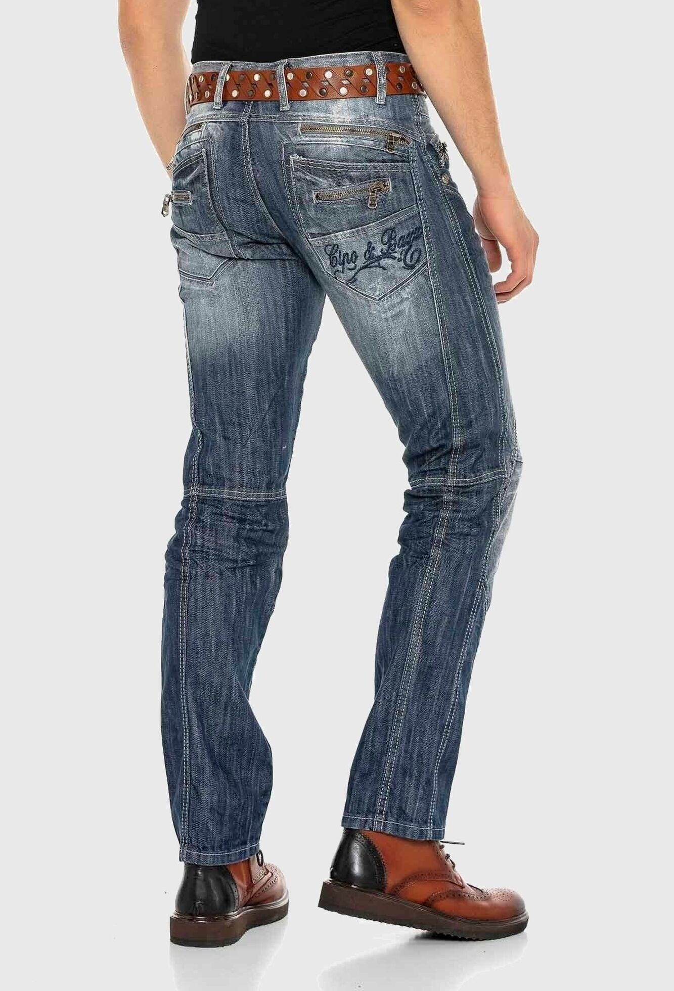 Cipo & Baxx 5-Pocket-Jeans »Cipo & Baxx Jeans« im Used-Look