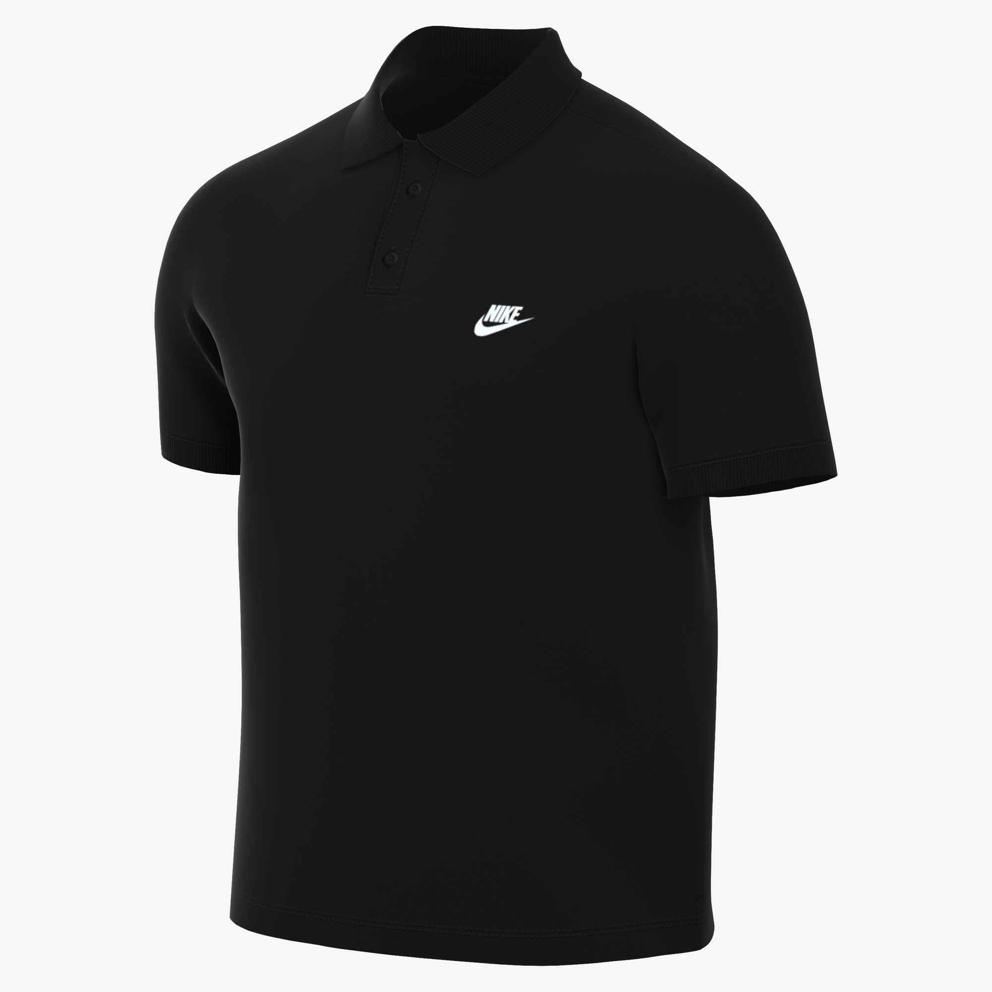 Nike Sportswear Poloshirt »M NK CLUB SS POLO PIQUE« mit 2-Knopf-Leiste, aus atmungsaktivem Piqué-Baumwollmaterial